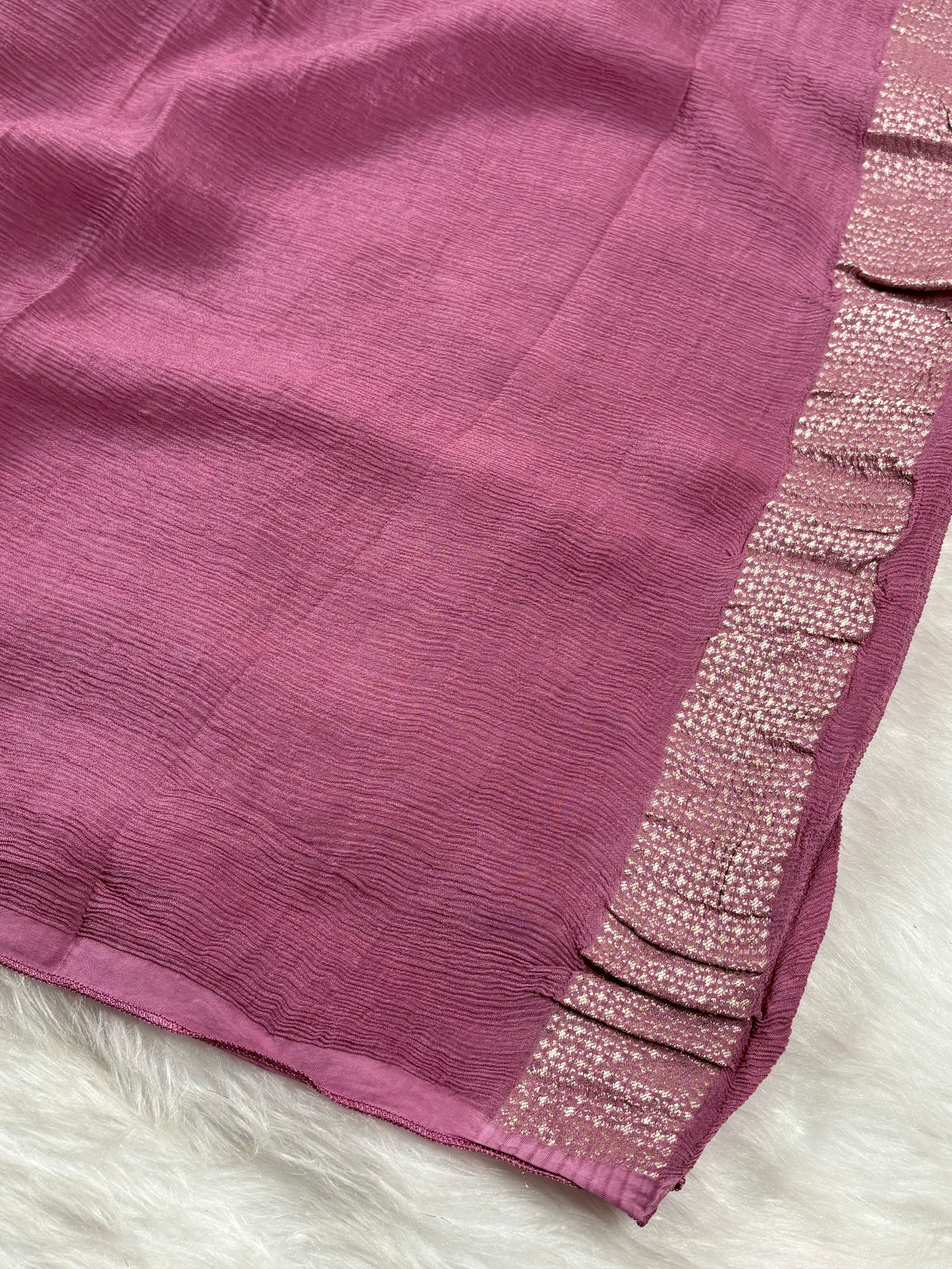 Chinon Silk Banarasi Saree