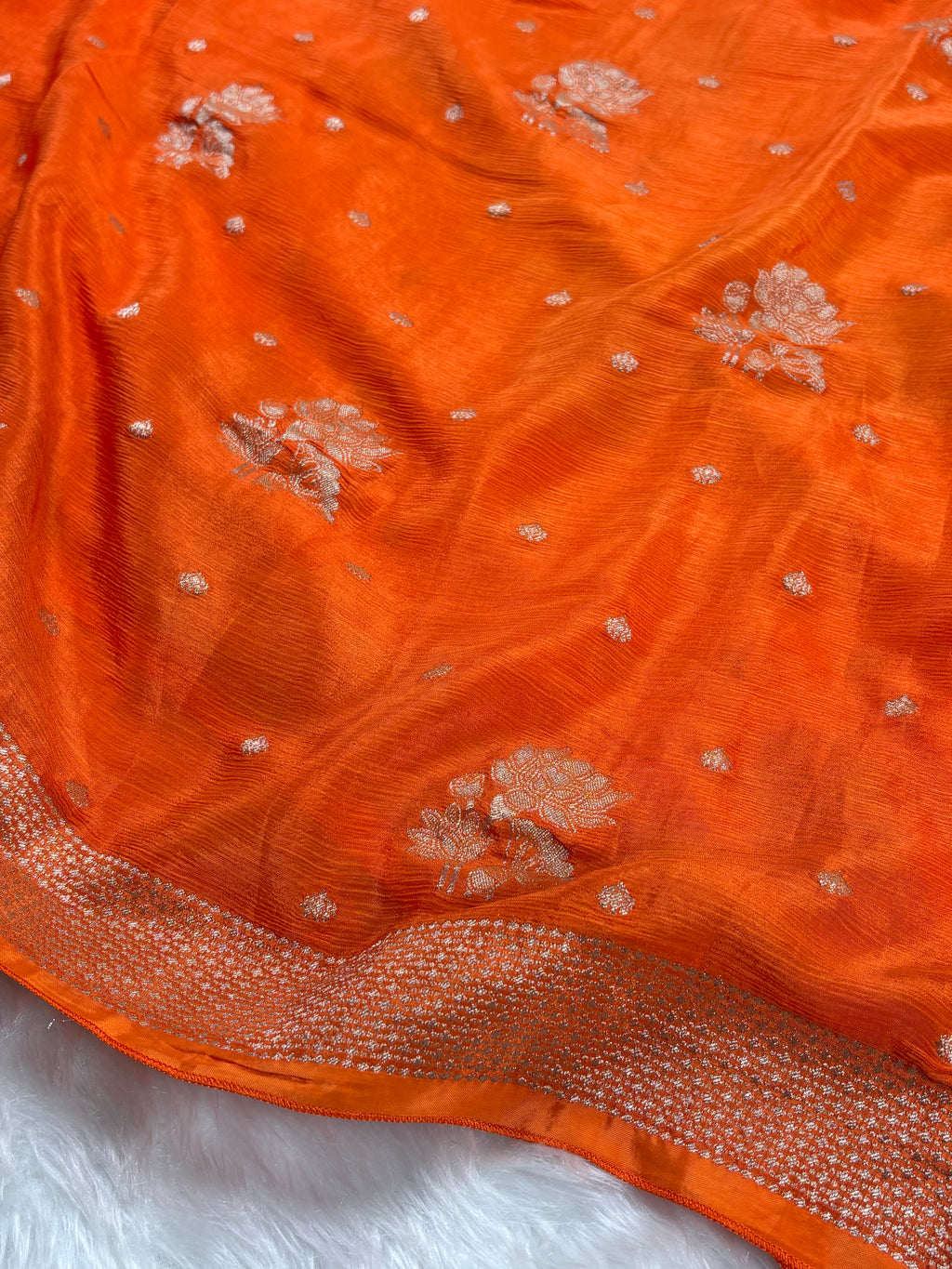 Chinon Silk Banarasi Saree
