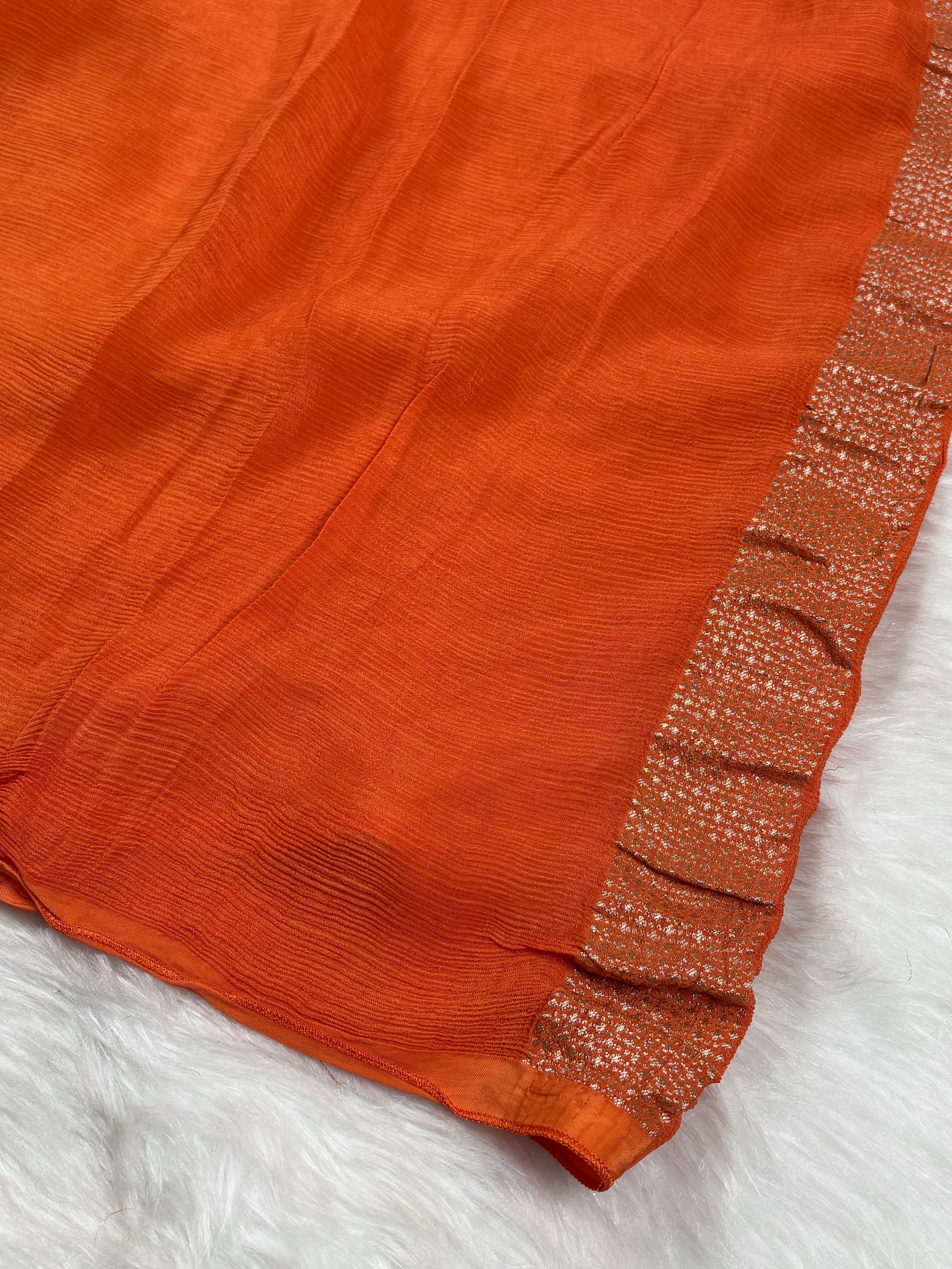 Chinon Silk Banarasi Saree