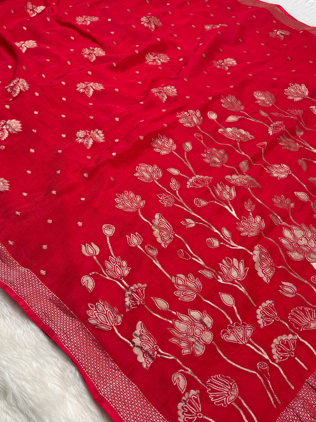 Chinon Silk banarasi Saree