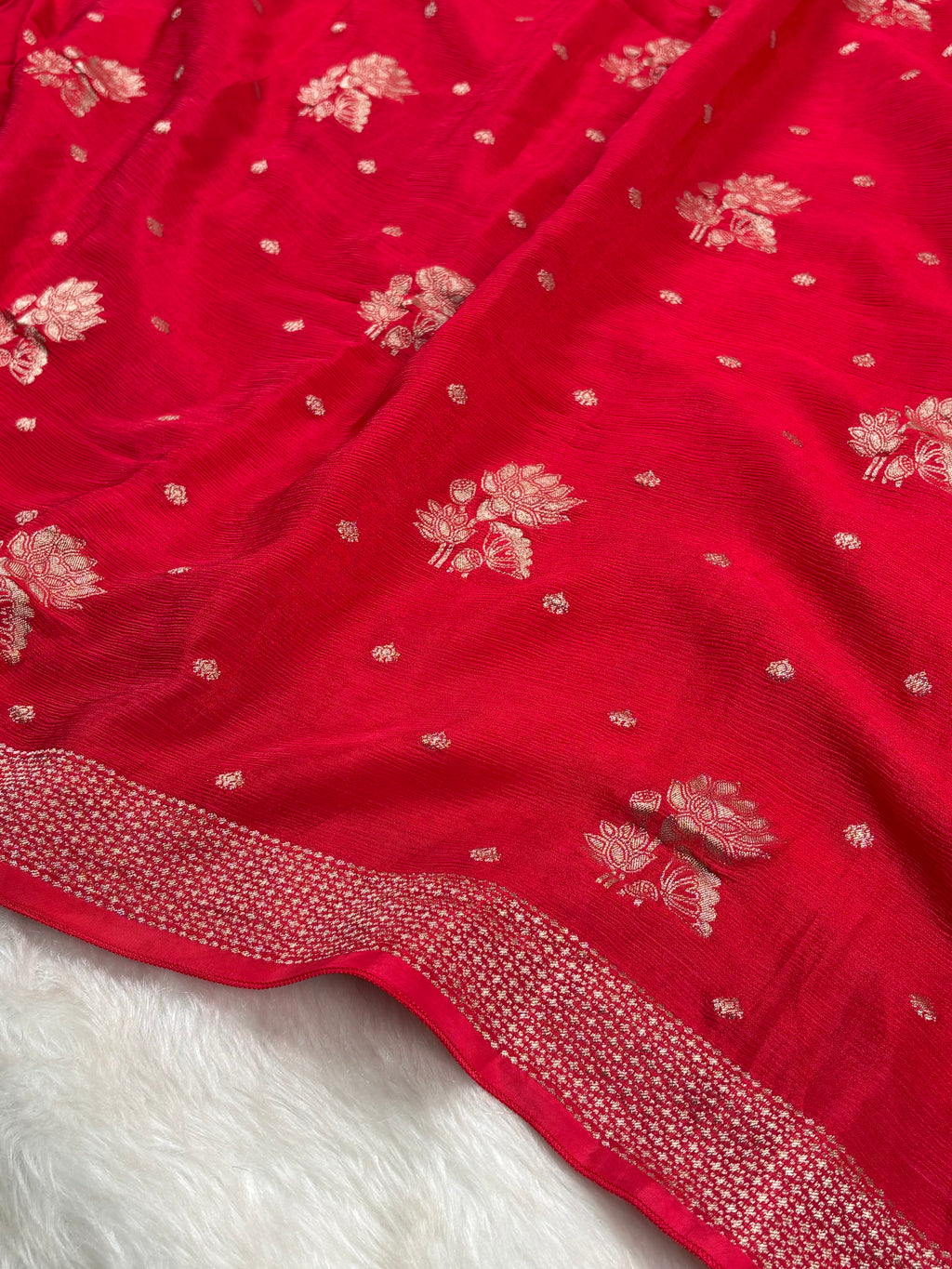 Chinon Silk banarasi Saree