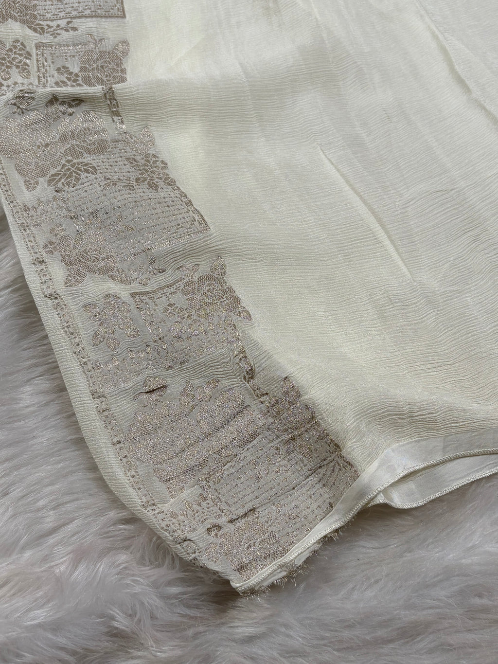 Chinon Silk Banarasi Saree