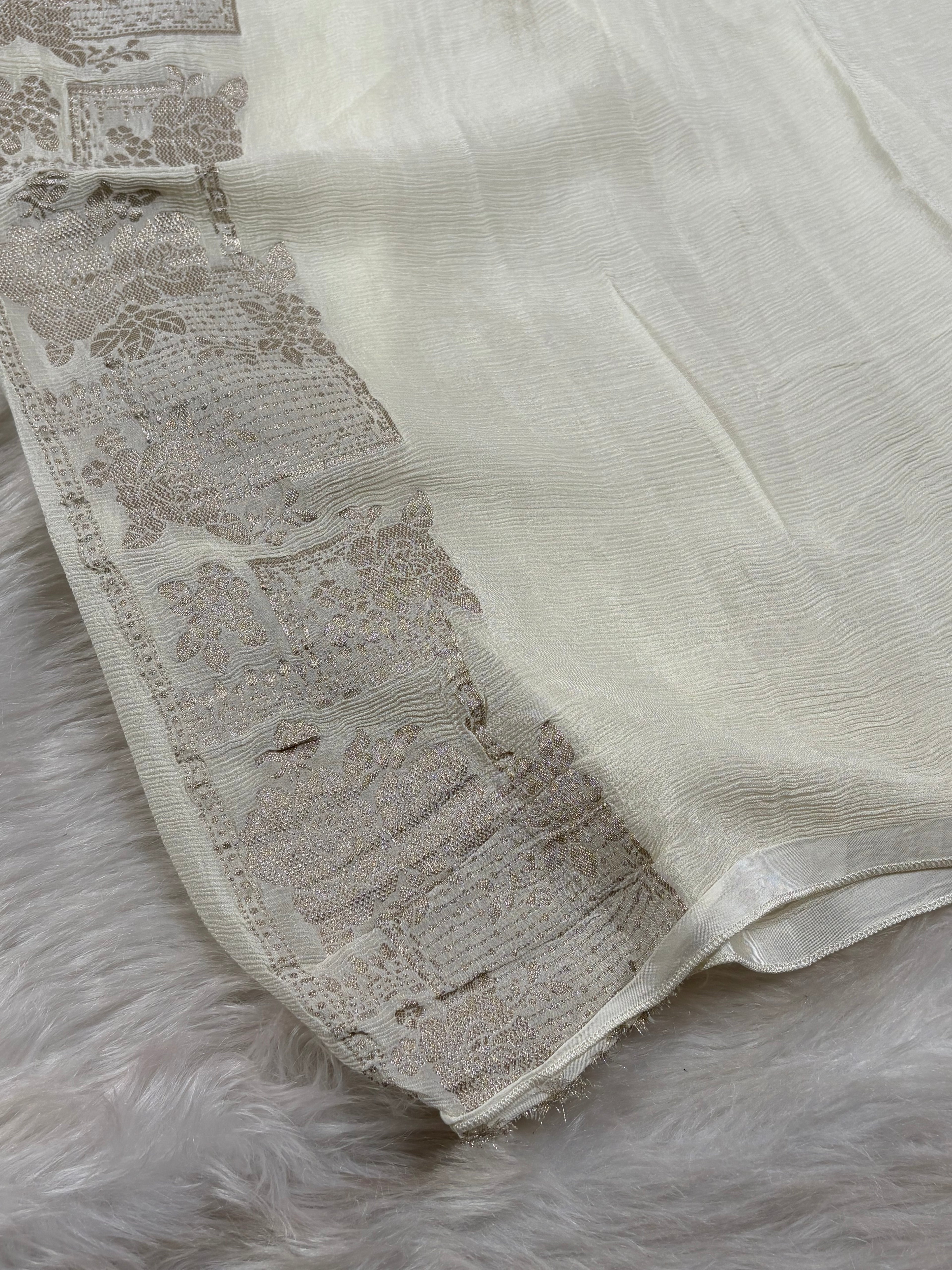 Chinon Silk Banarasi Saree