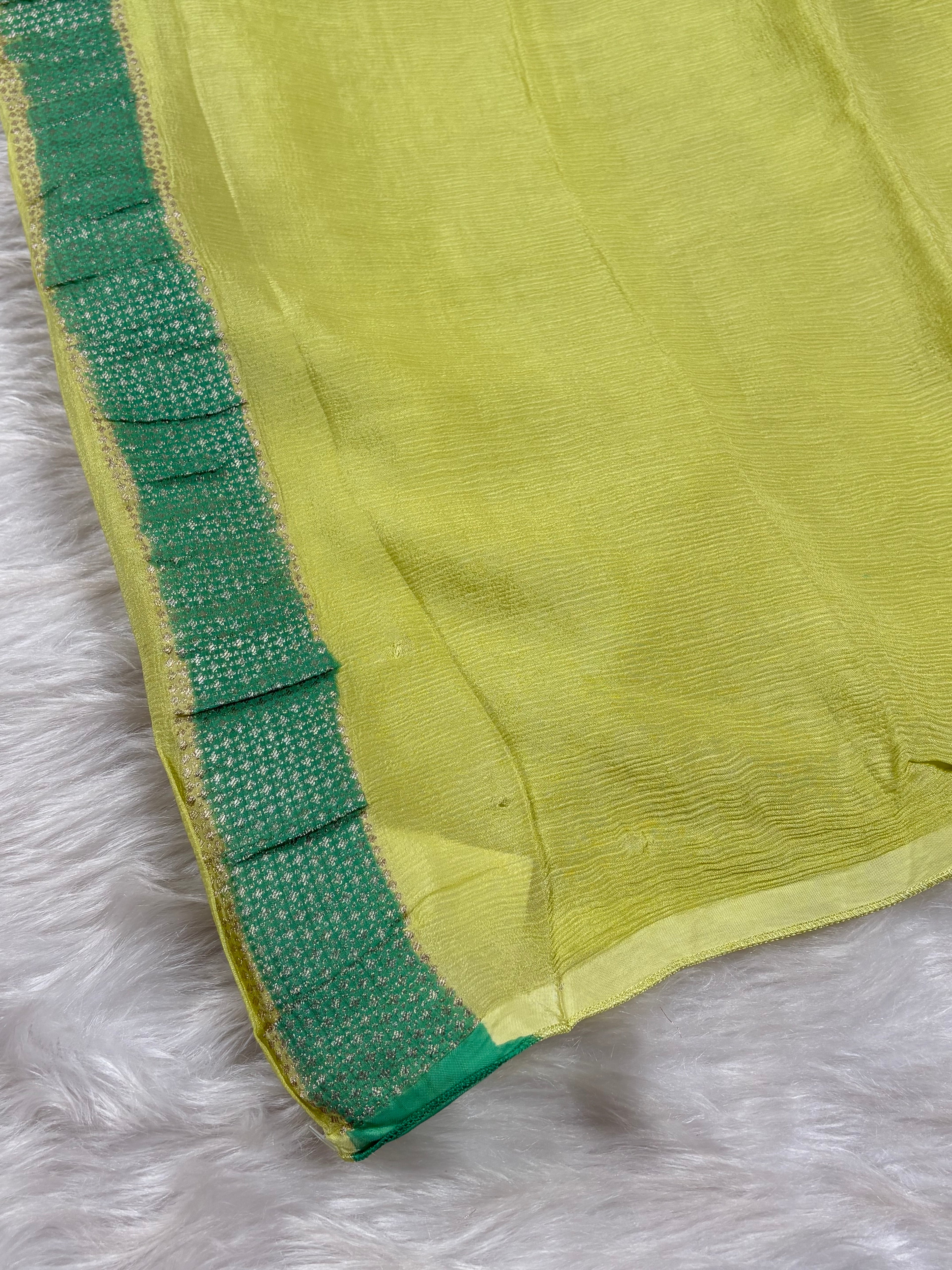 Chinon Silk Mina Banarasi Saree