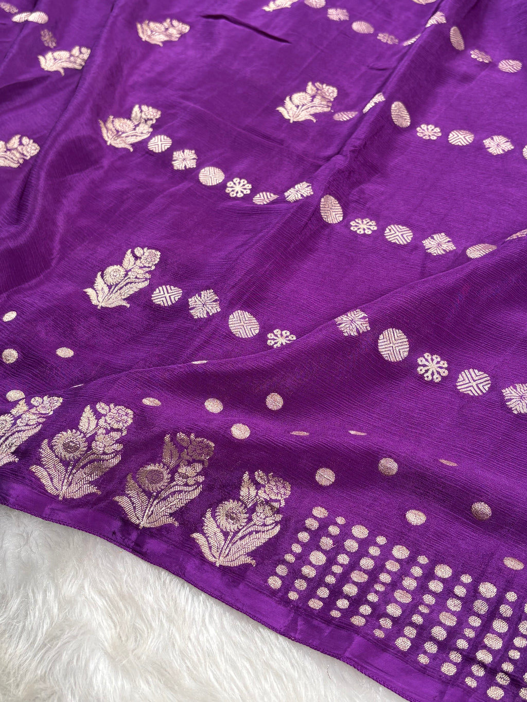 Chinon Silk Banarasi Saree