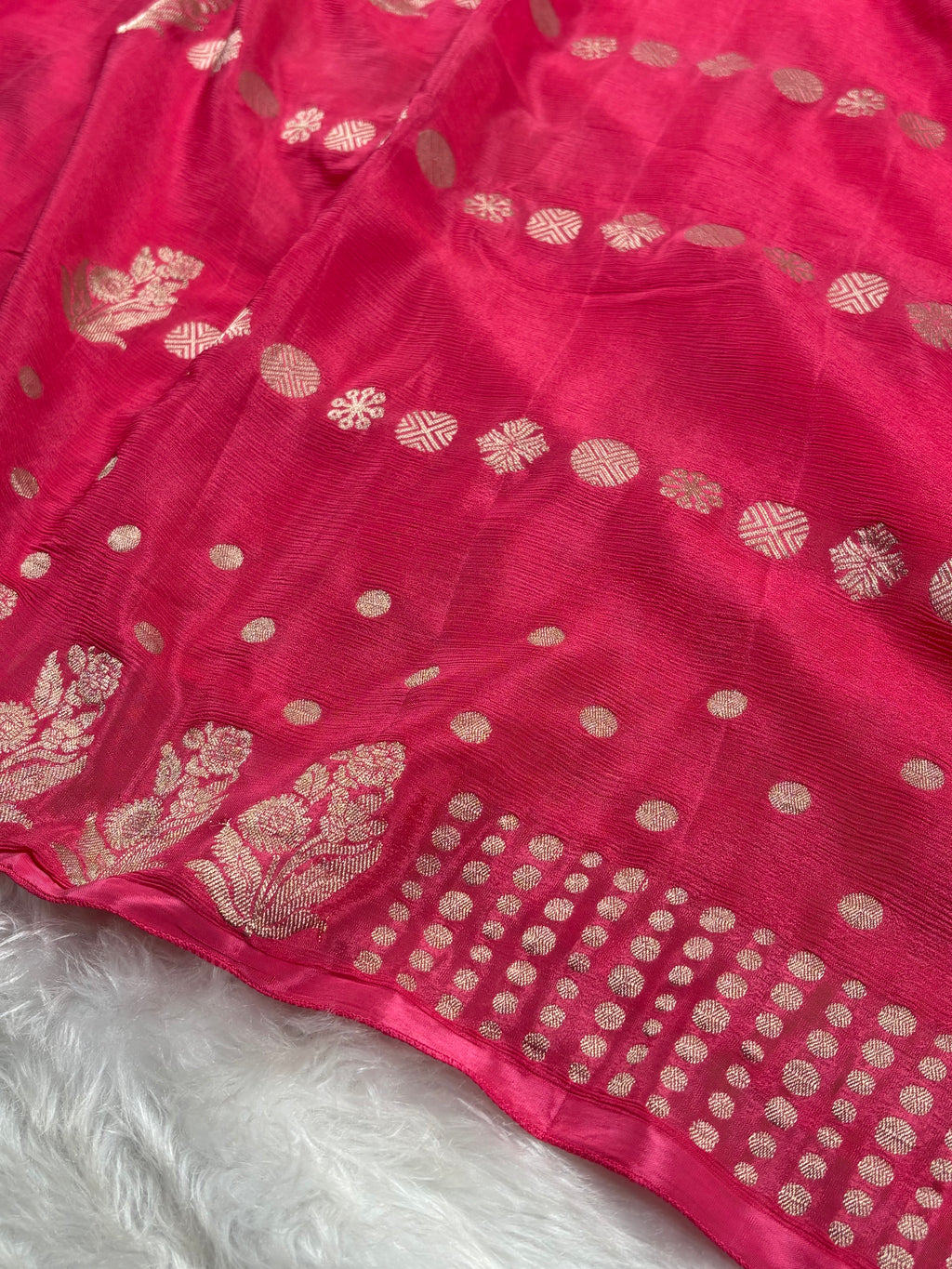 Chinon Silk Banarasi Saree