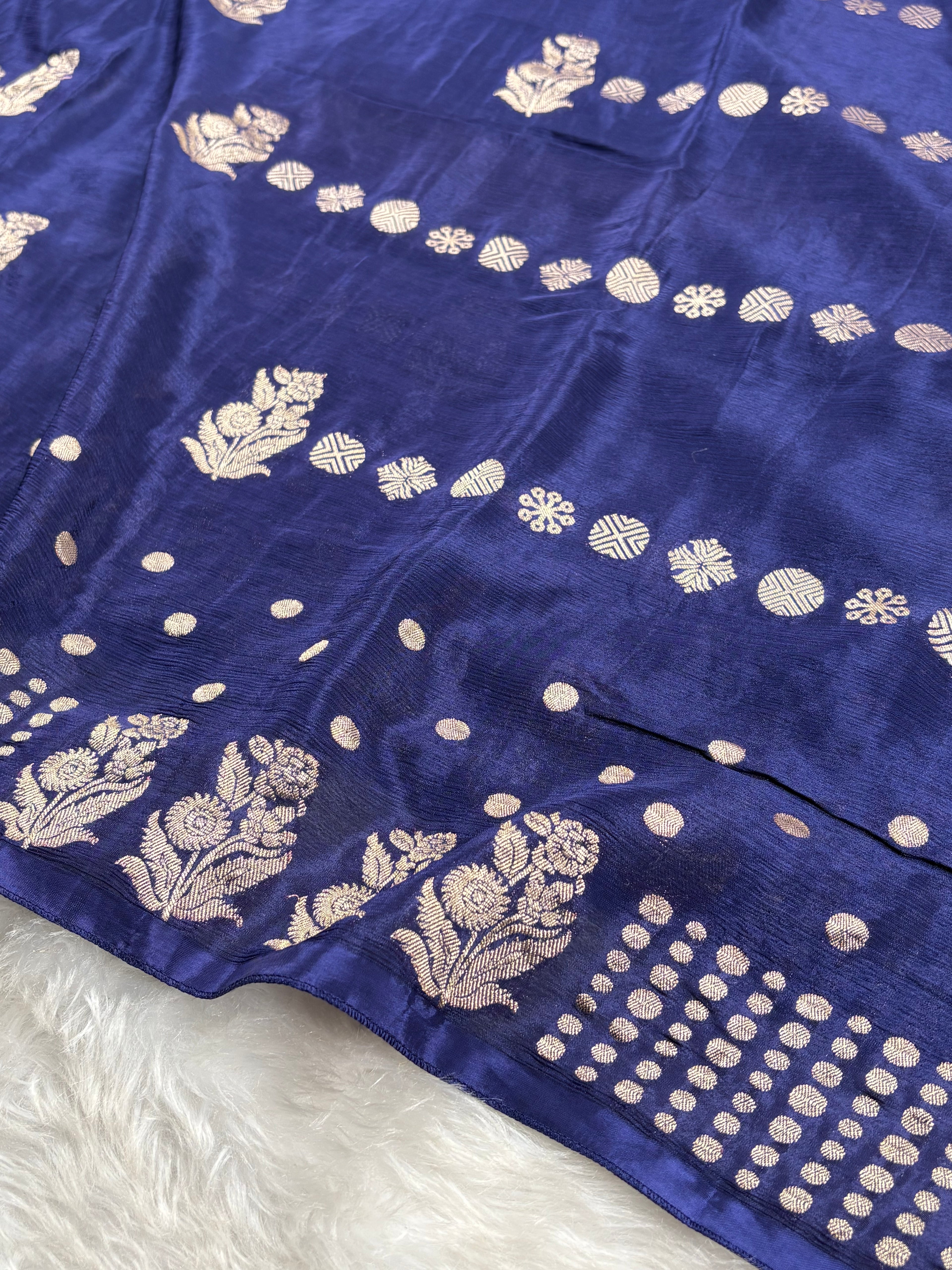 Chinon Silk Banarasi Saree