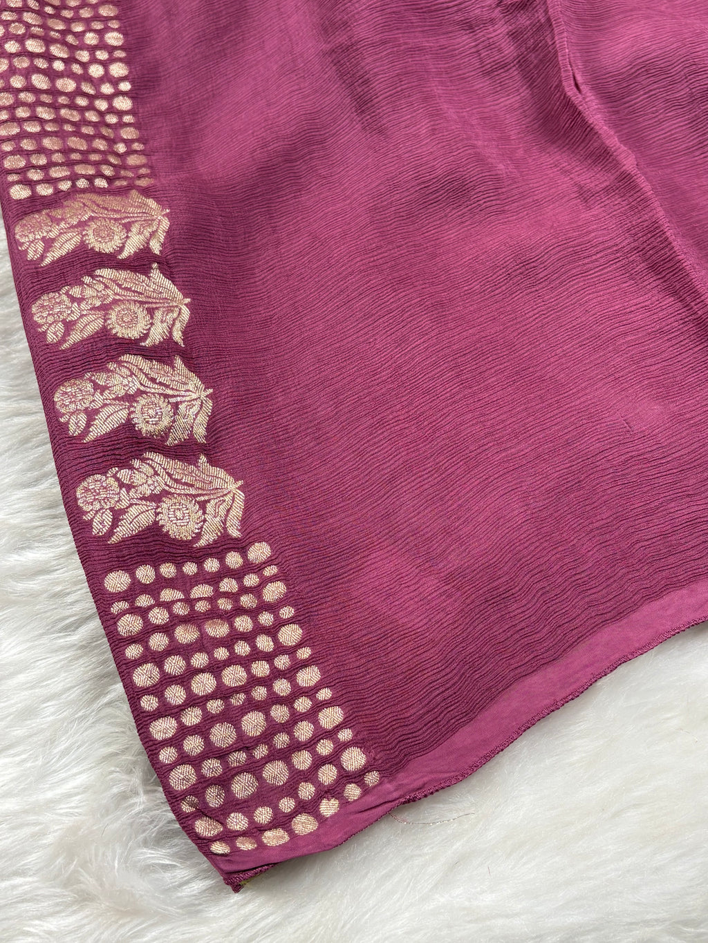 Chinon Silk Banarasi Saree