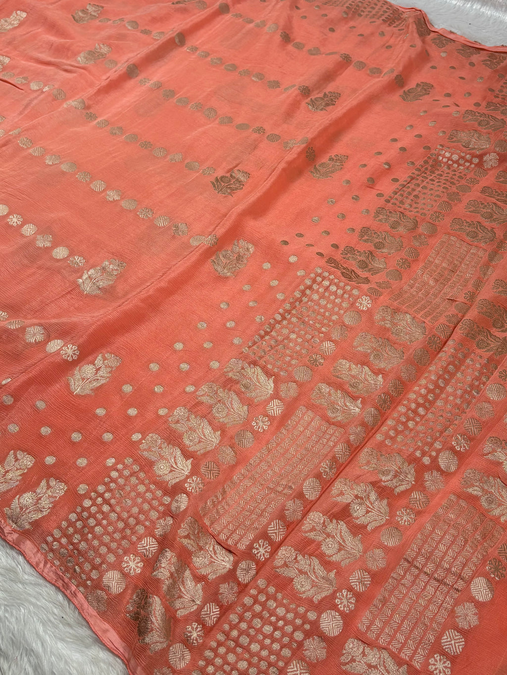 Chinon Silk Banarasi Saree
