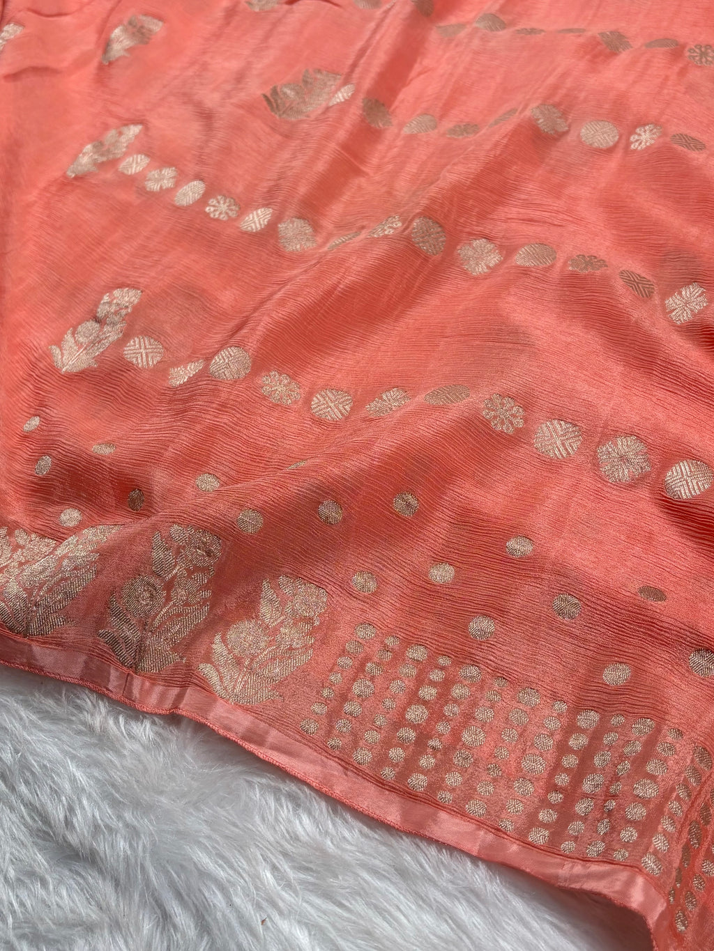 Chinon Silk Banarasi Saree