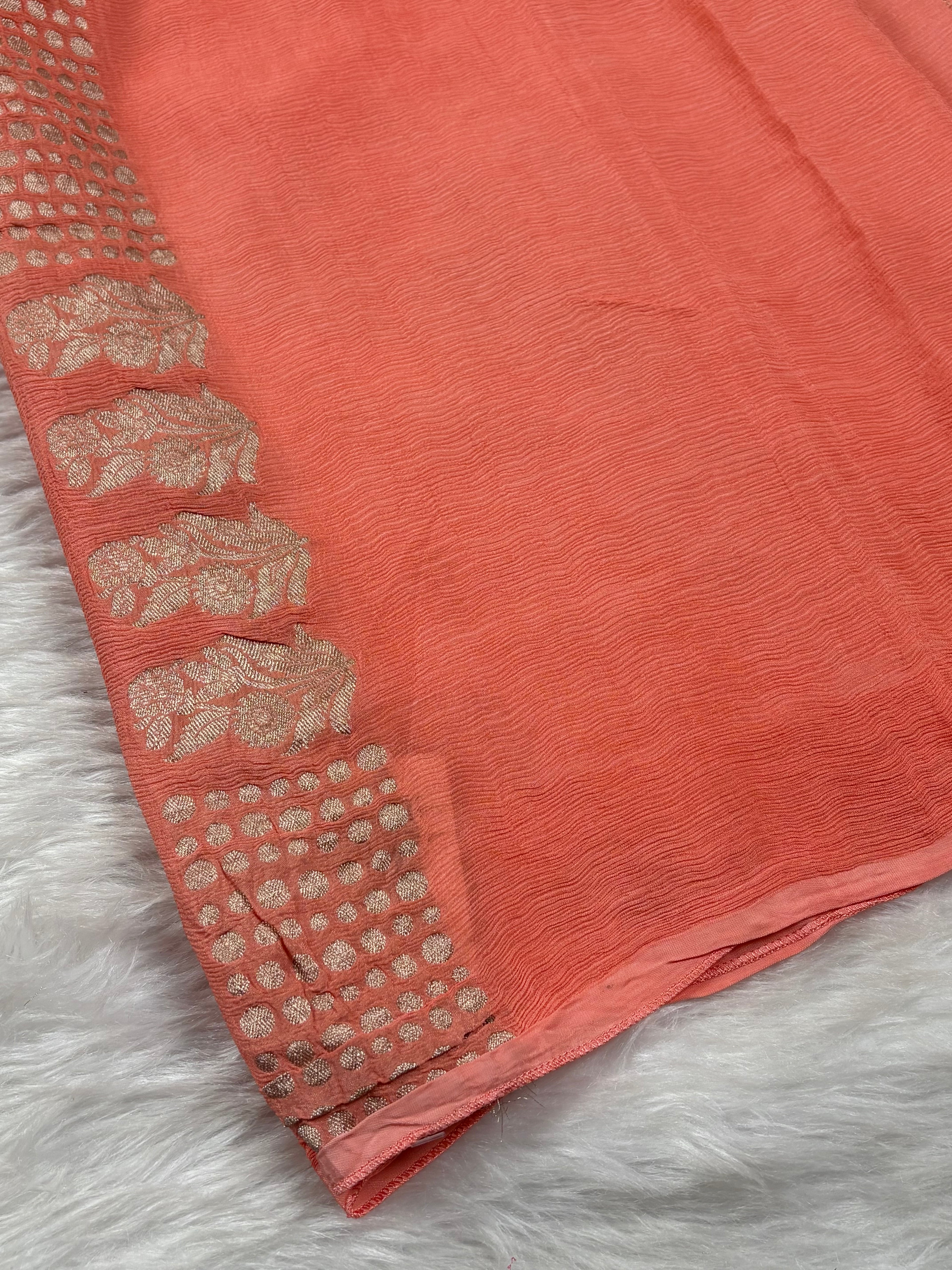 Chinon Silk Banarasi Saree