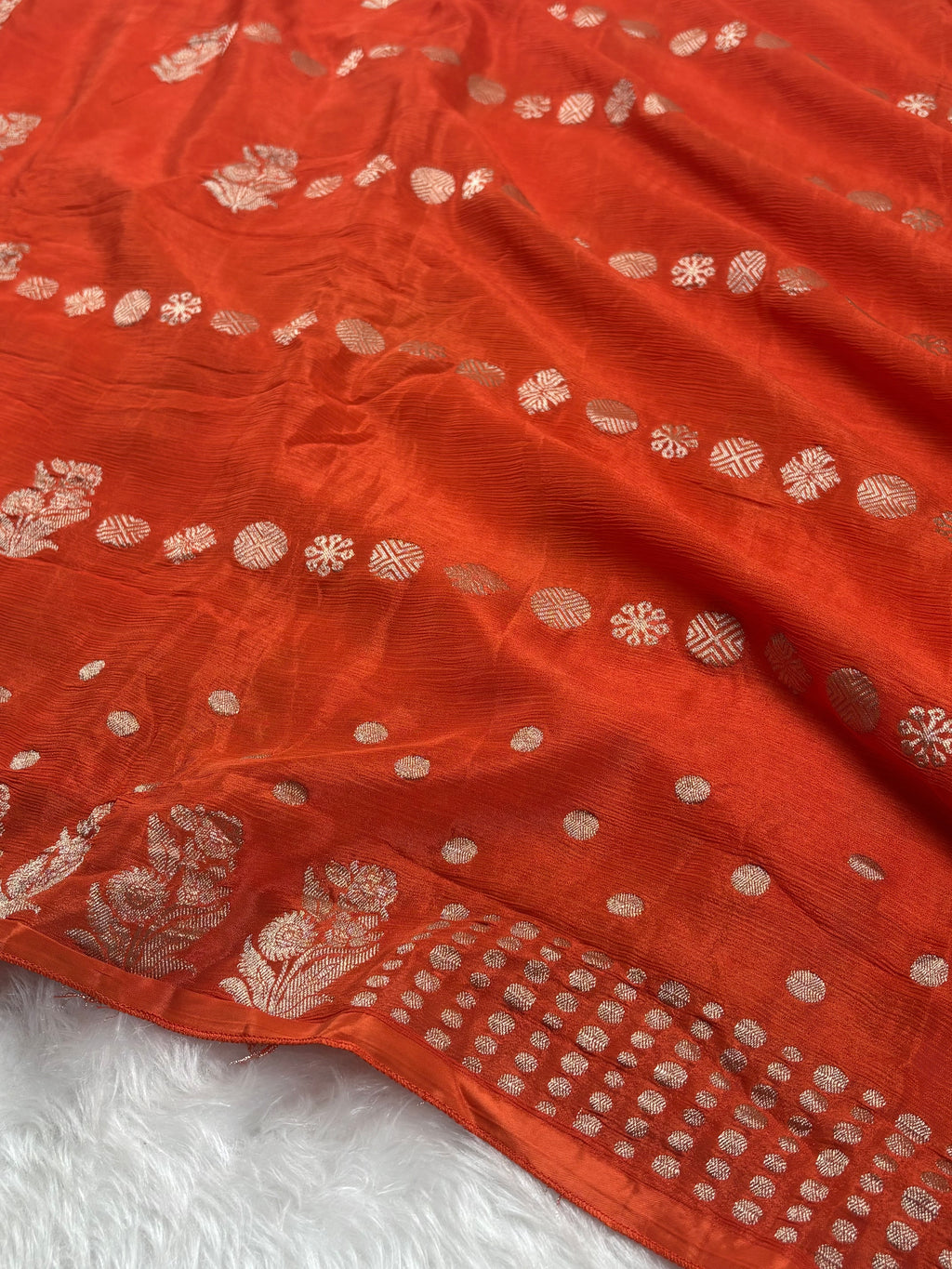 Chinon Silk Banarasi Saree