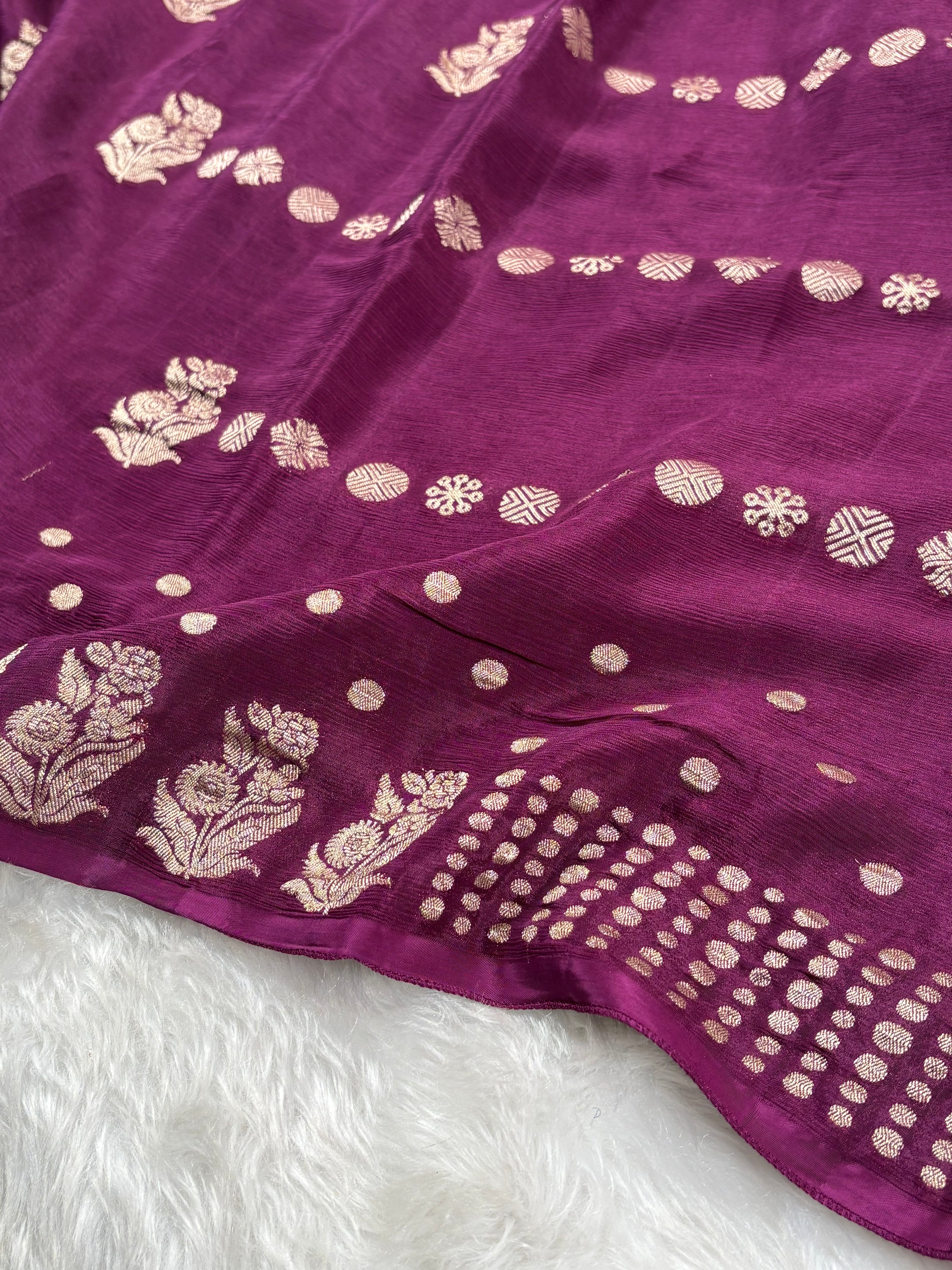Chinon SIlk Banarasi Saree