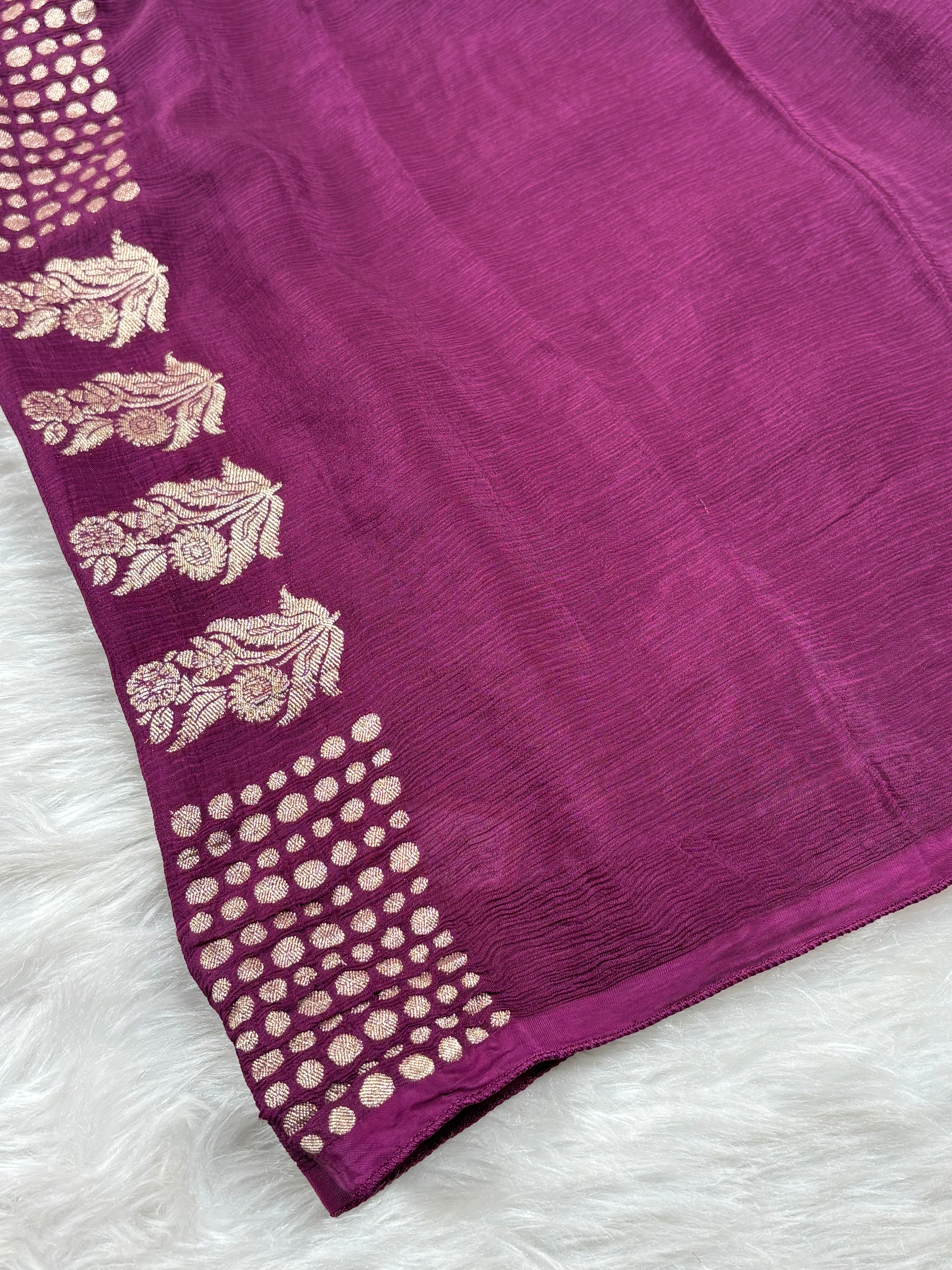 Chinon SIlk Banarasi Saree