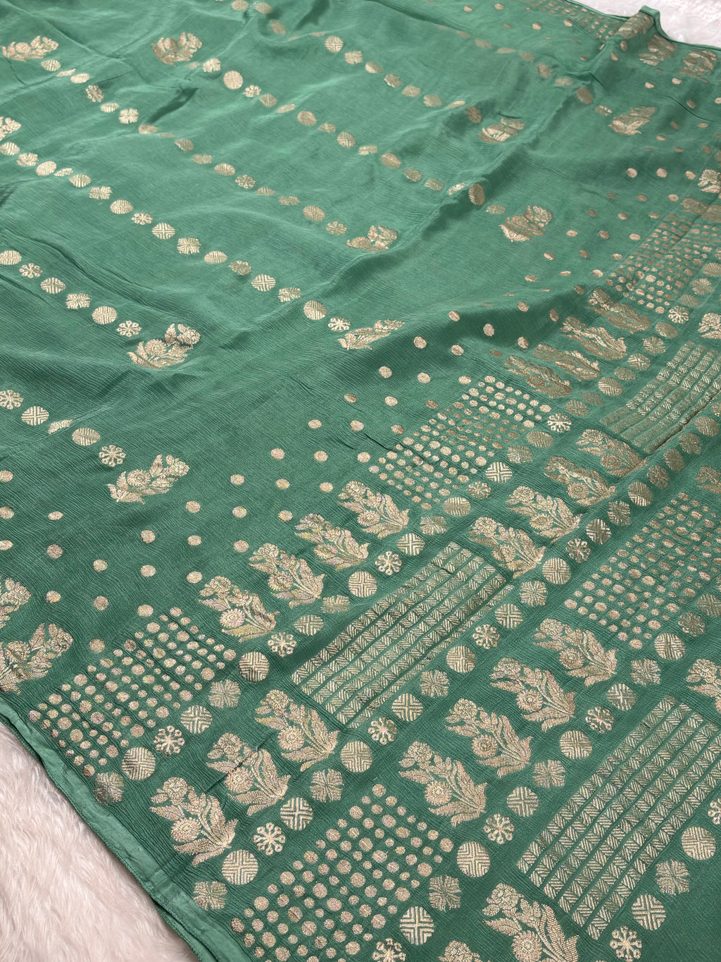 Chinon Silk Banarasi Saree