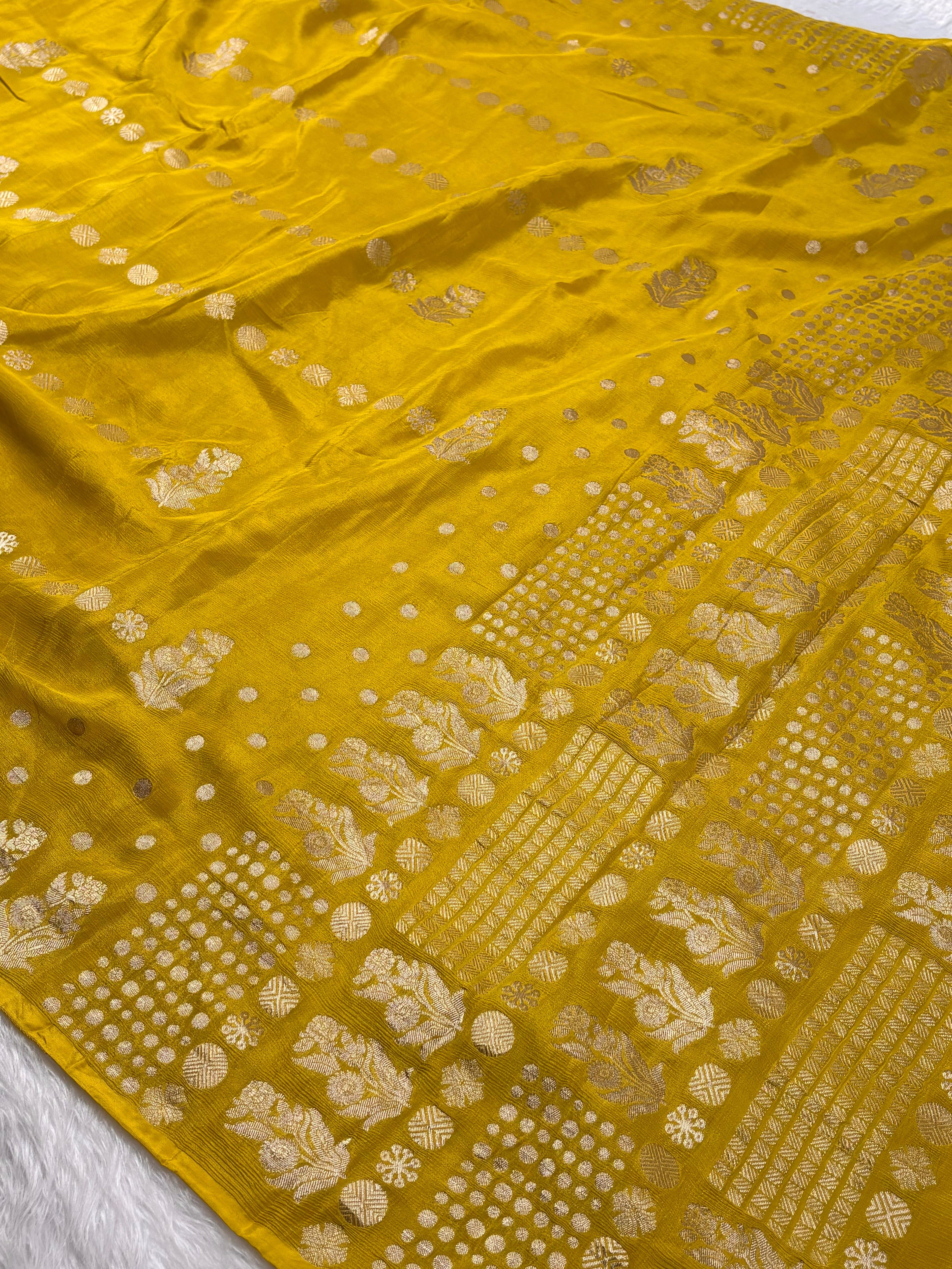 Chinon Silk Banarasi Saree