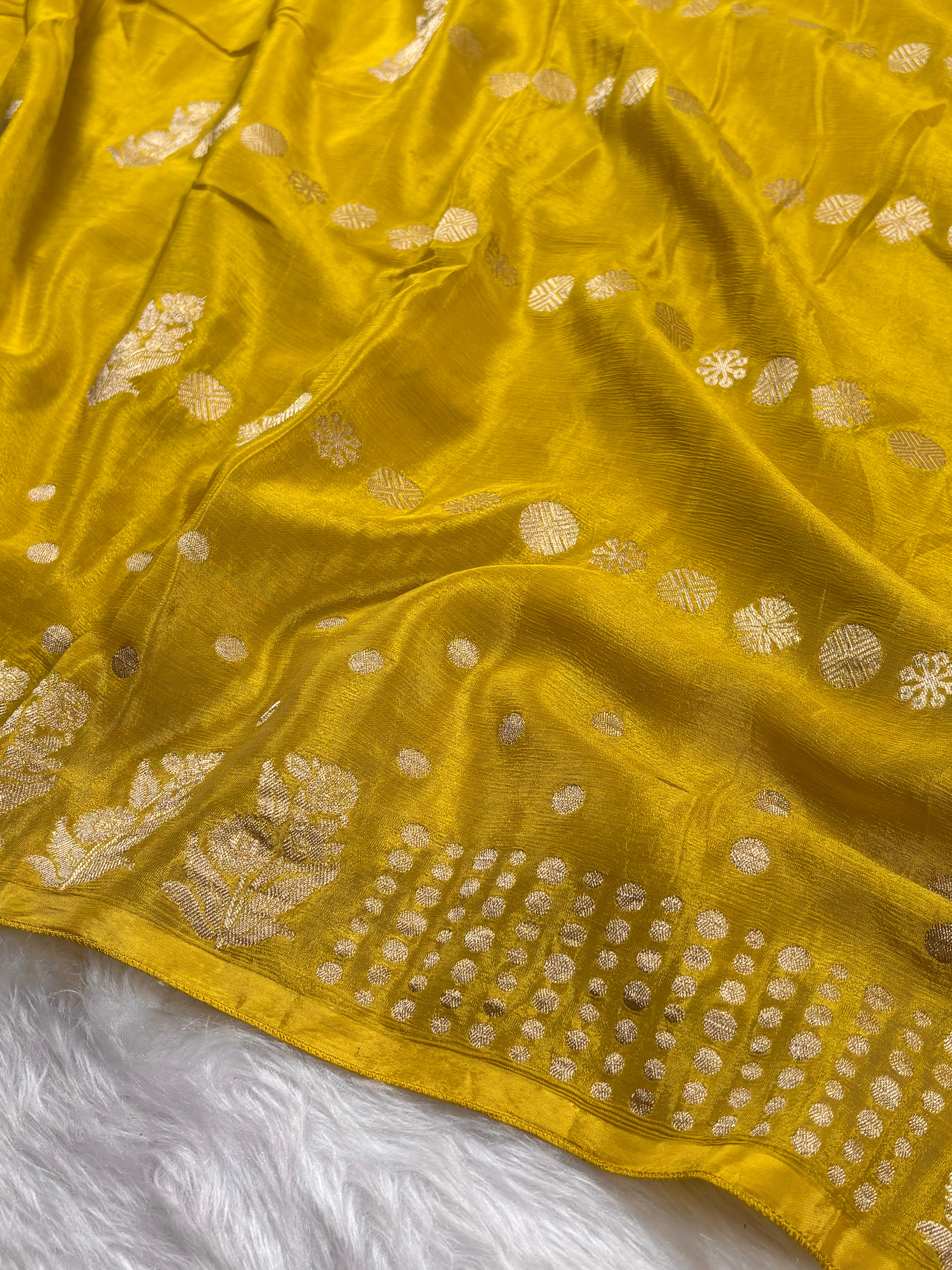 Chinon Silk Banarasi Saree