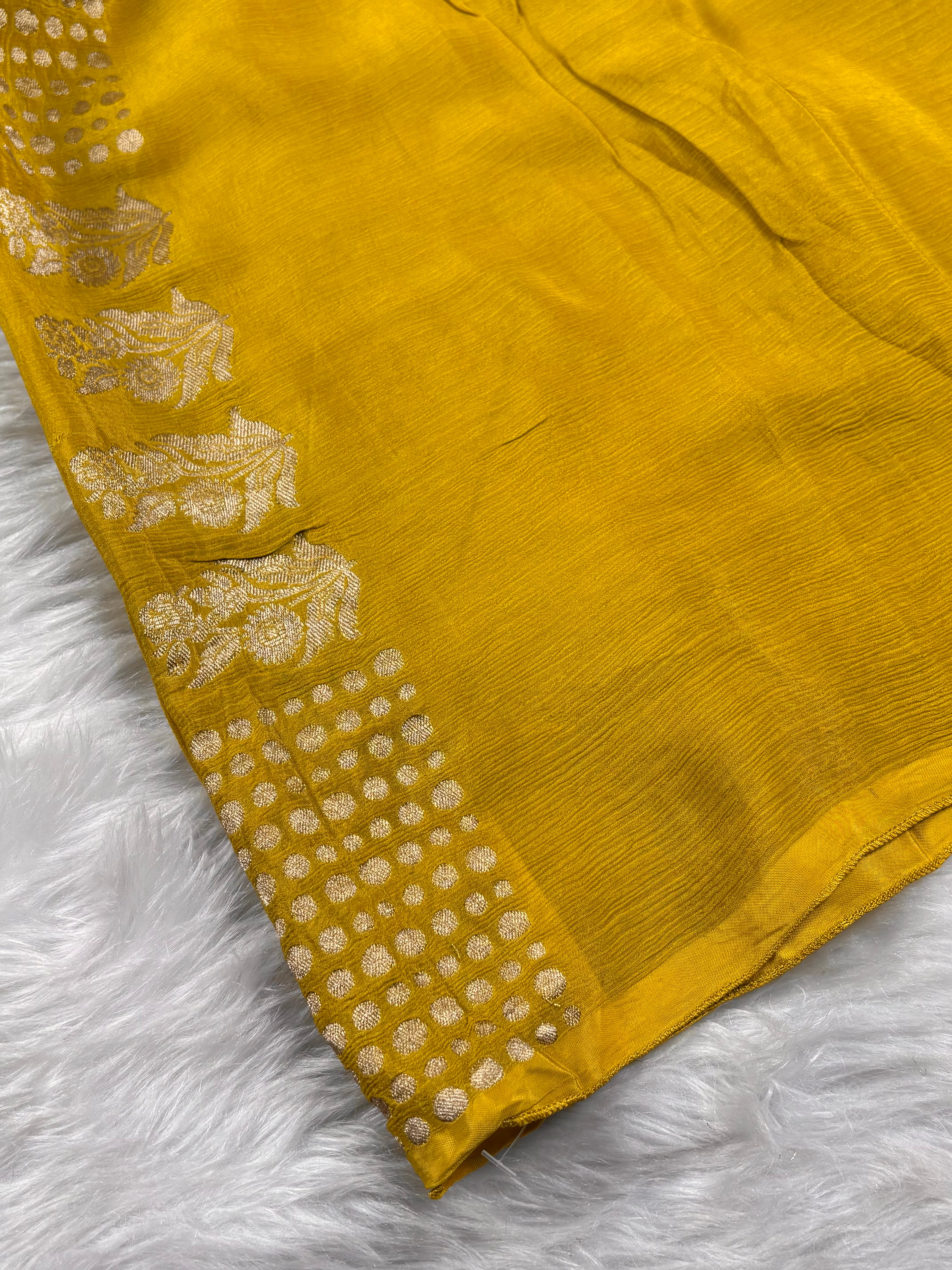 Chinon Silk Banarasi Saree