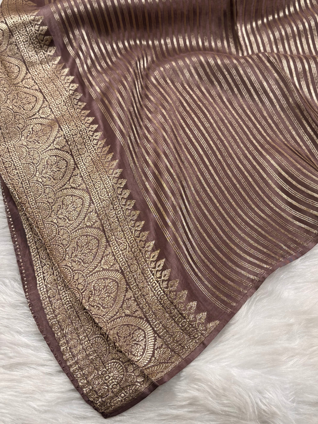 HO Crap Silk Mina Banarasi Saree