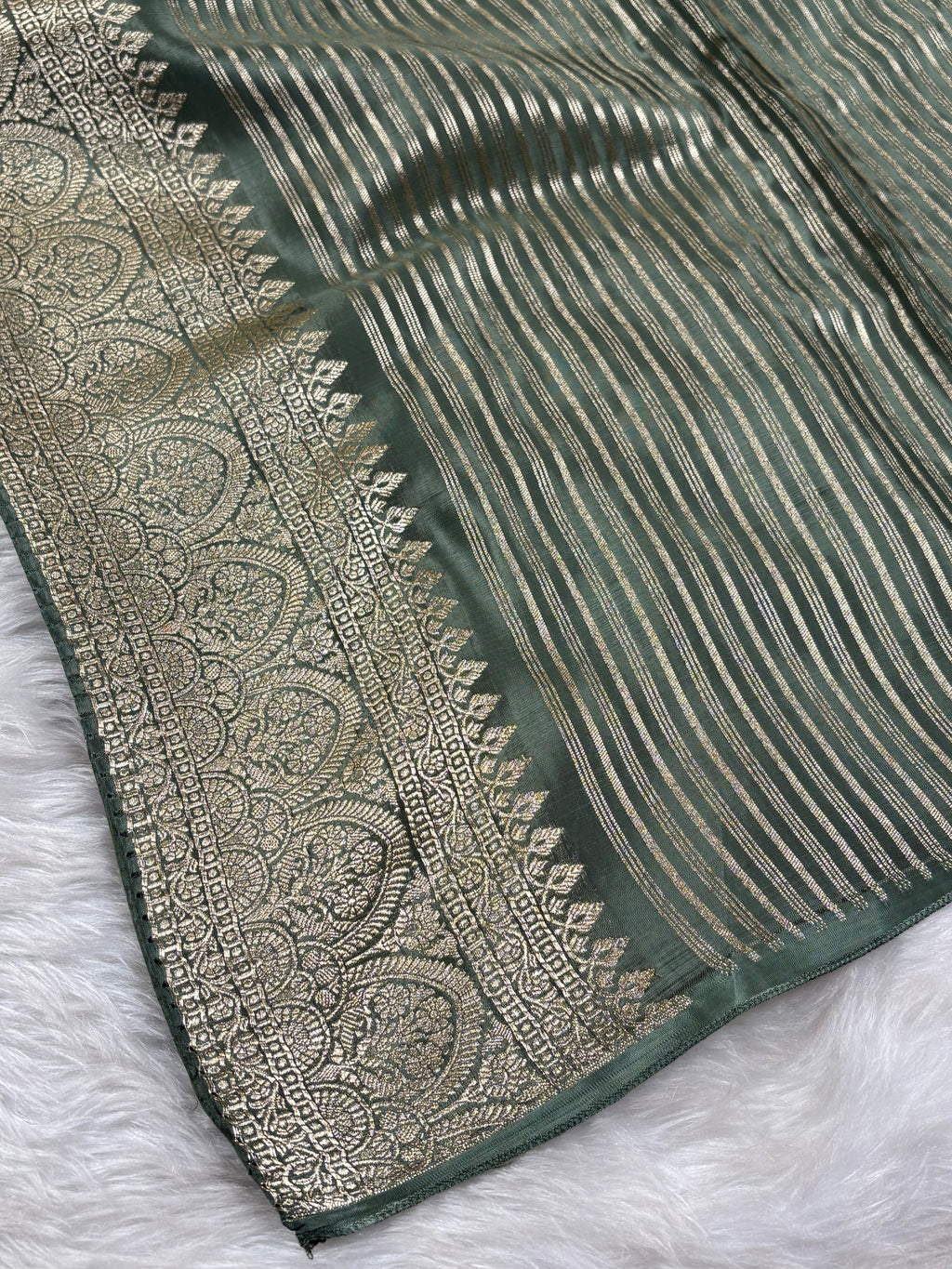 HO Crap Silk Mina Banarasi Saree
