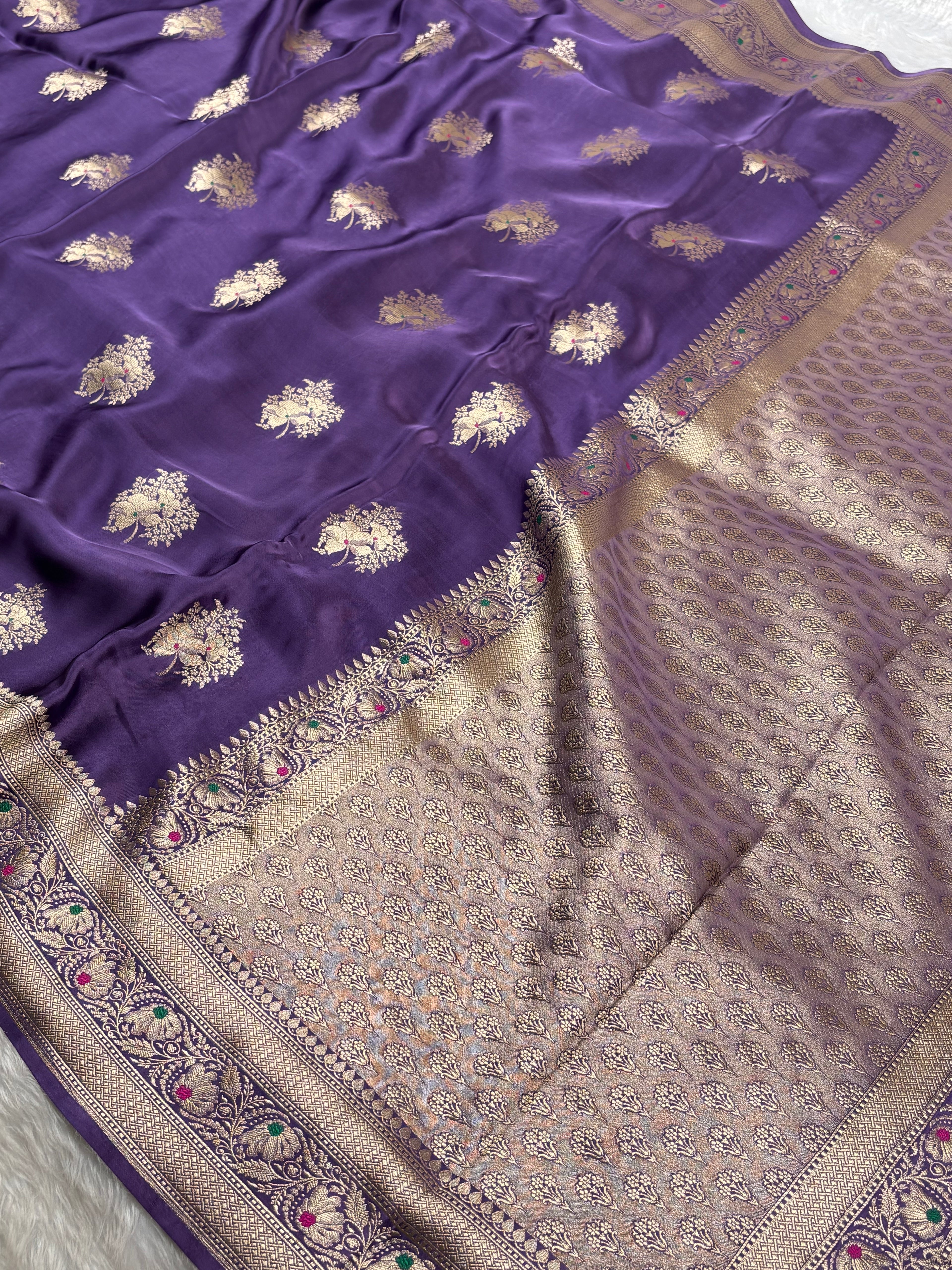 HO Crap Silk Banarasi Saree