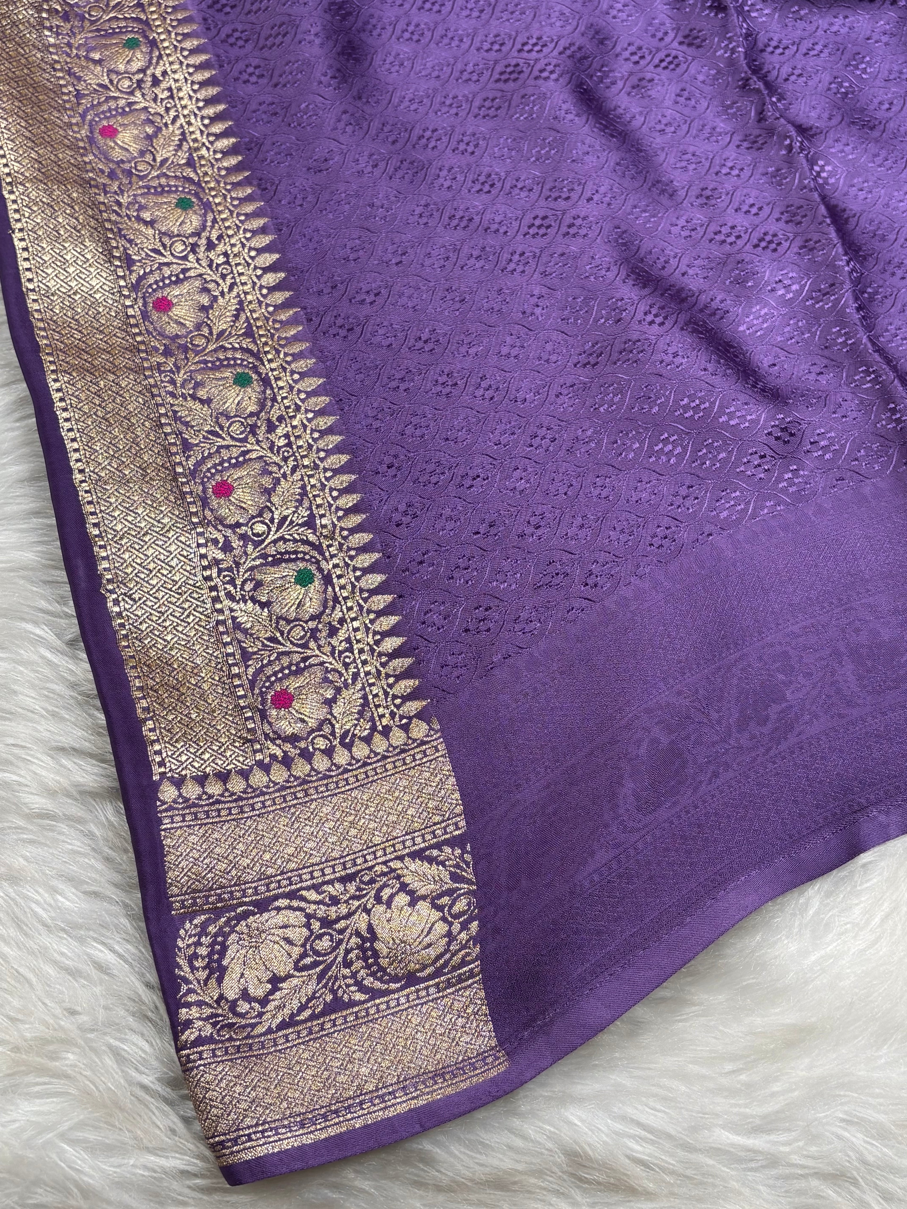 HO Crap Silk Banarasi Saree