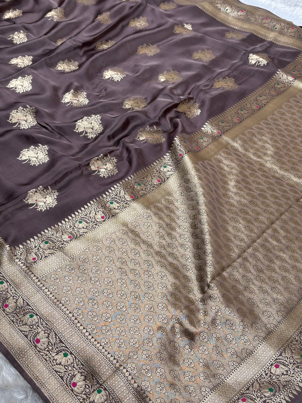 HO Crap Silk Banarasi Saree