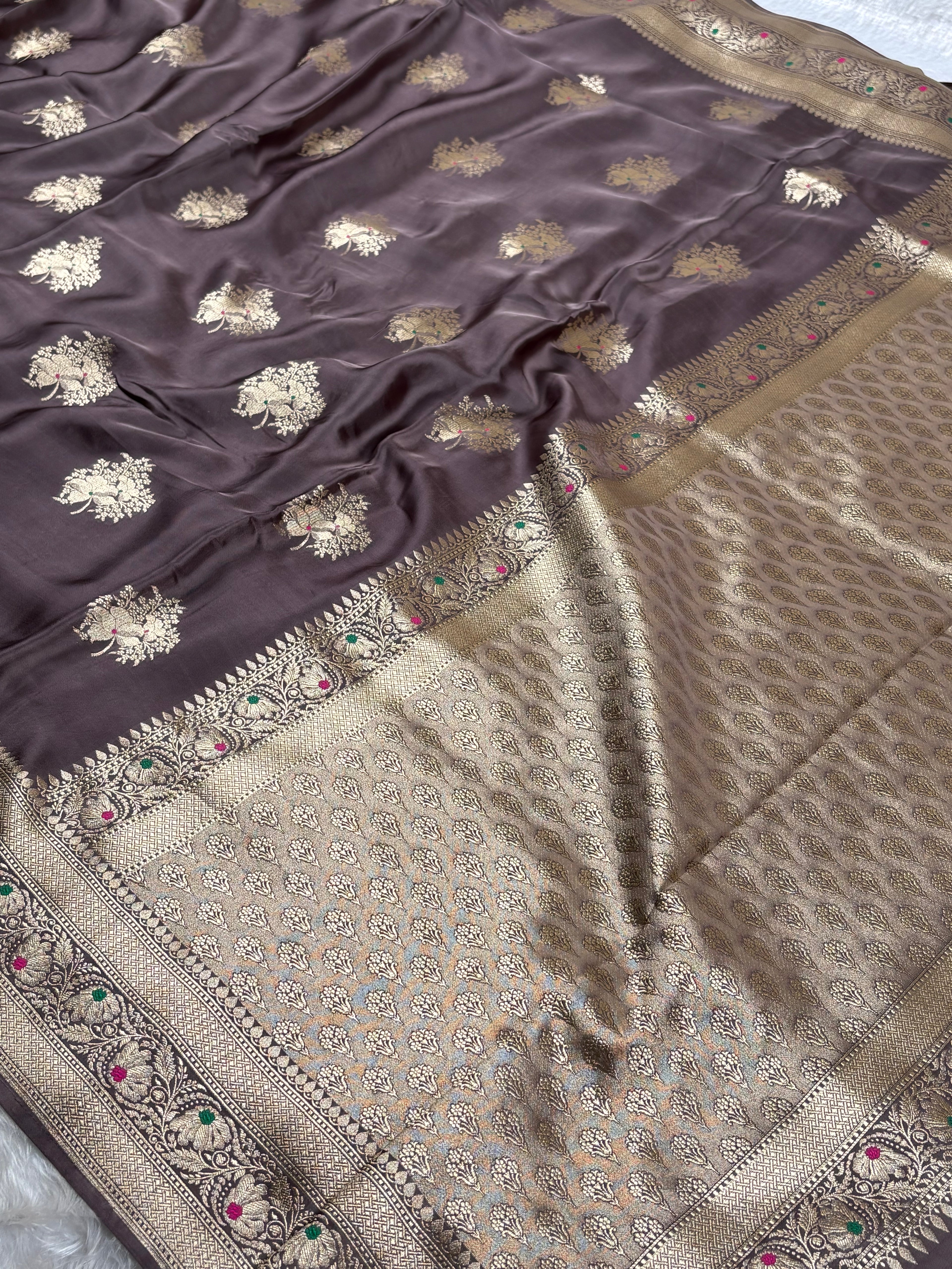 HO Crap Silk Banarasi Saree