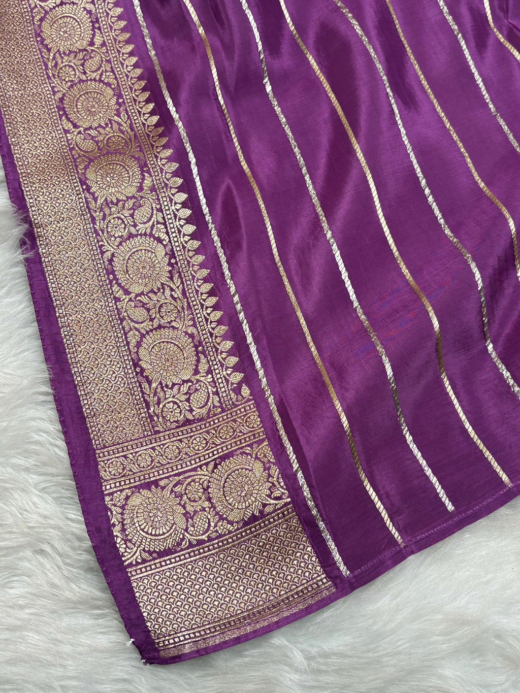 HO Crap Silk Mina Banarasi Saree