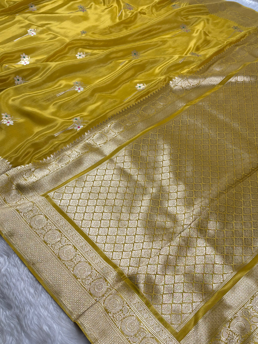 HO Crap Silk Mina Banarasi Saree