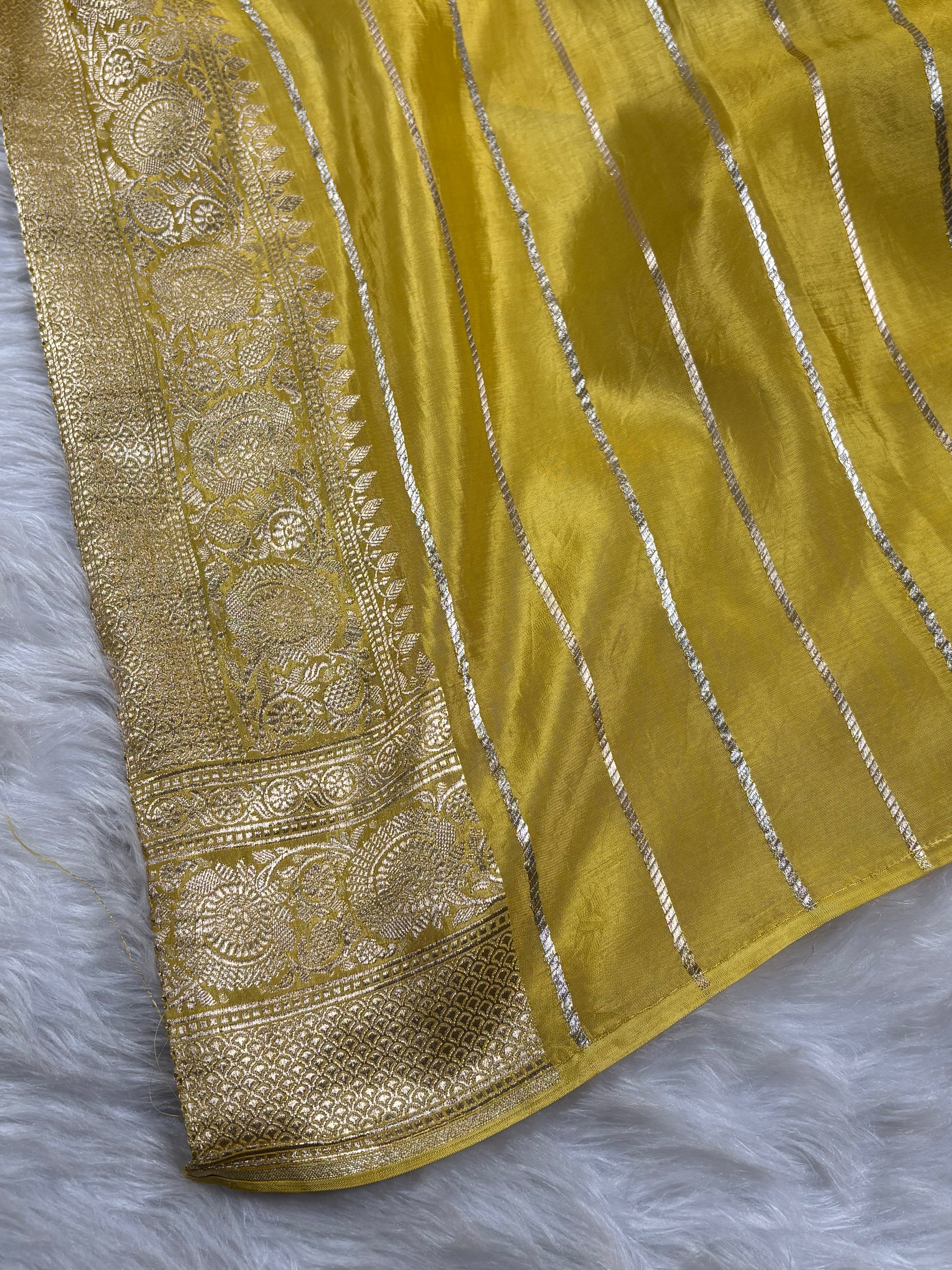 HO Crap Silk Mina Banarasi Saree
