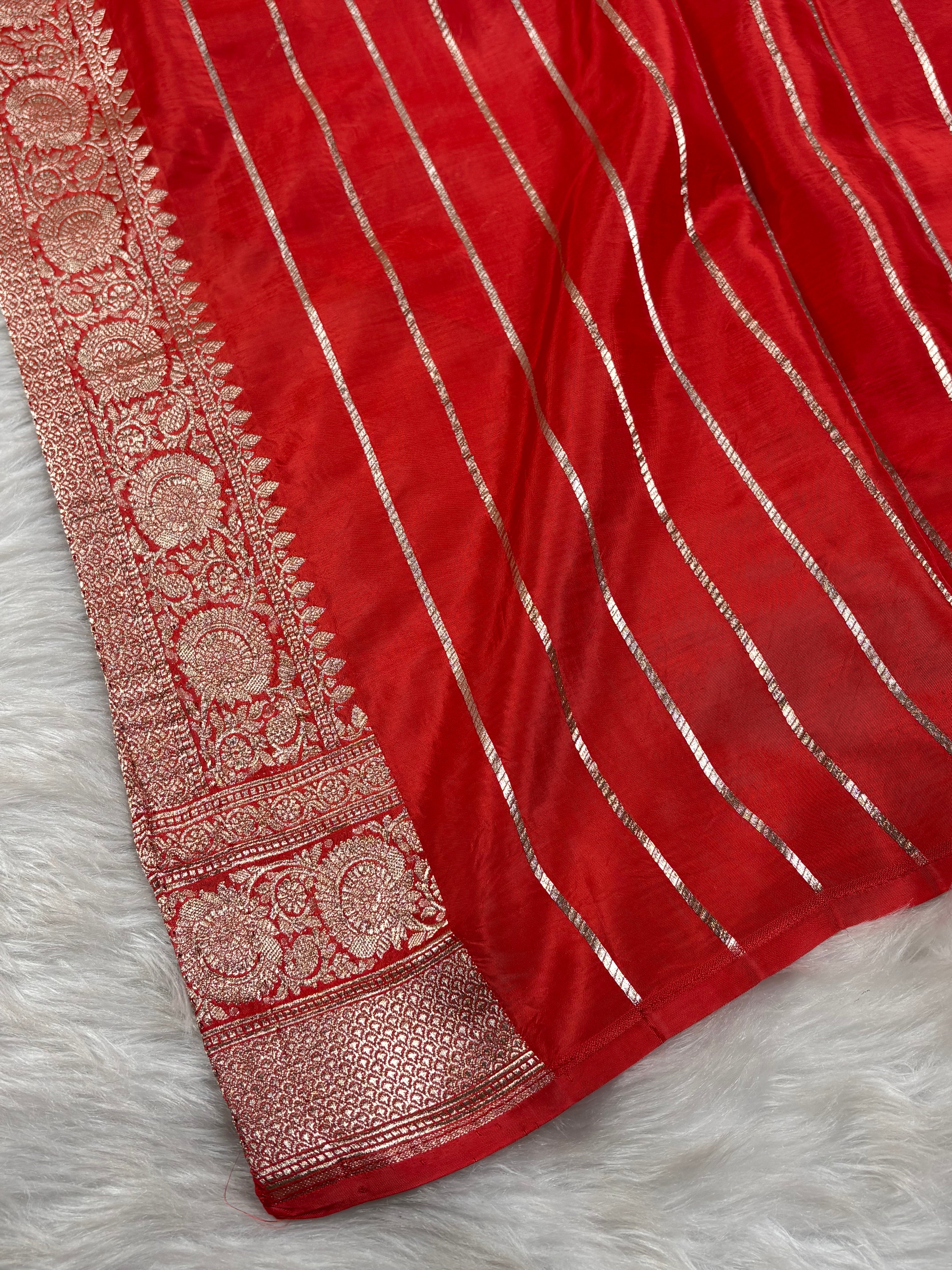 HO Crap Silk Mina Banarasi Saree