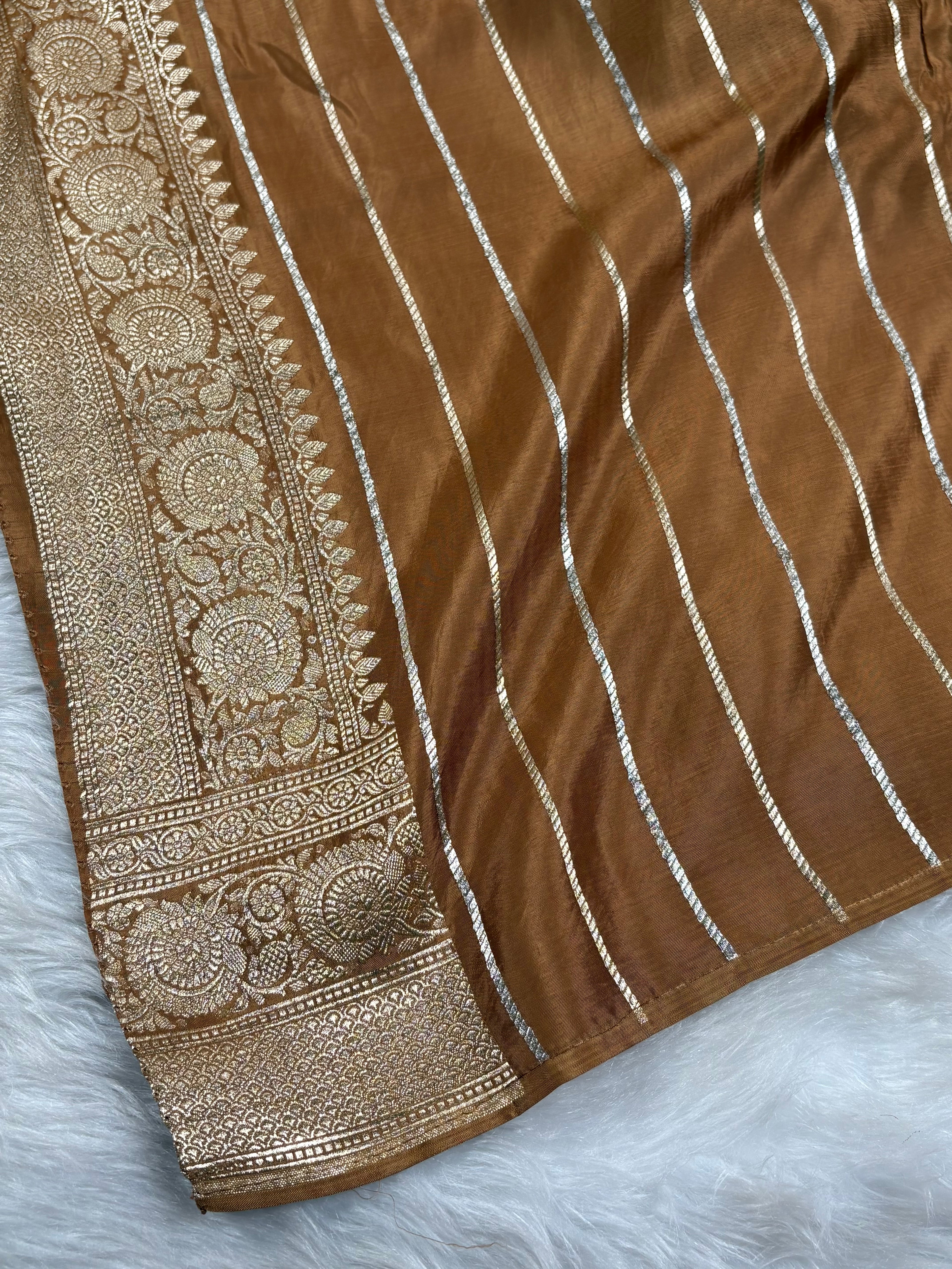 HO Crap Silk Mina Banarasi Saree