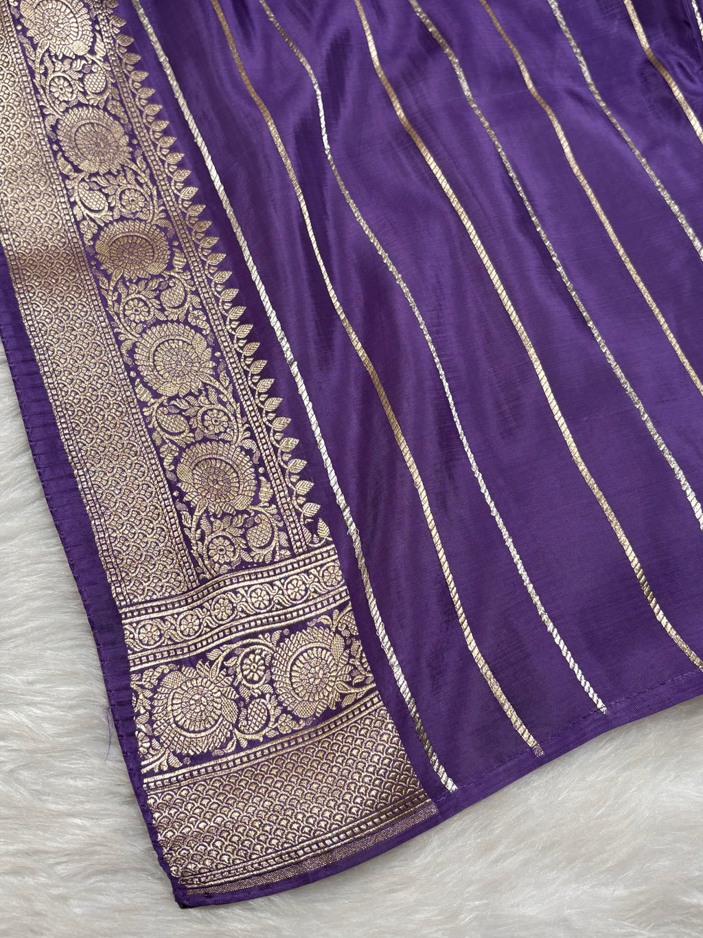 HO Crap Silk Mina Banarasi Saree