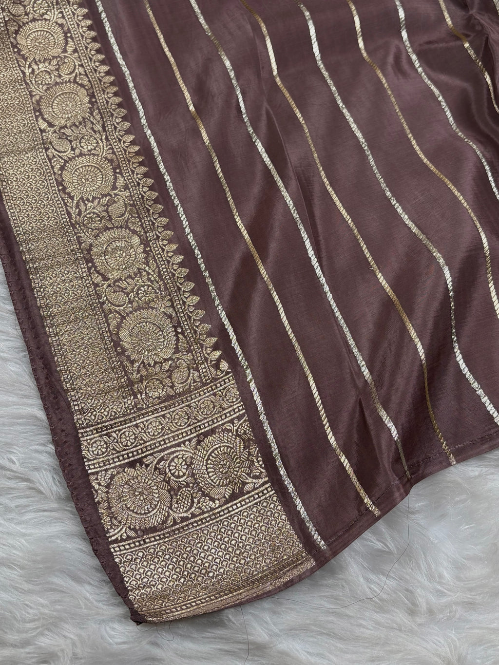 HO Crap Silk Mina Banarasi Saree