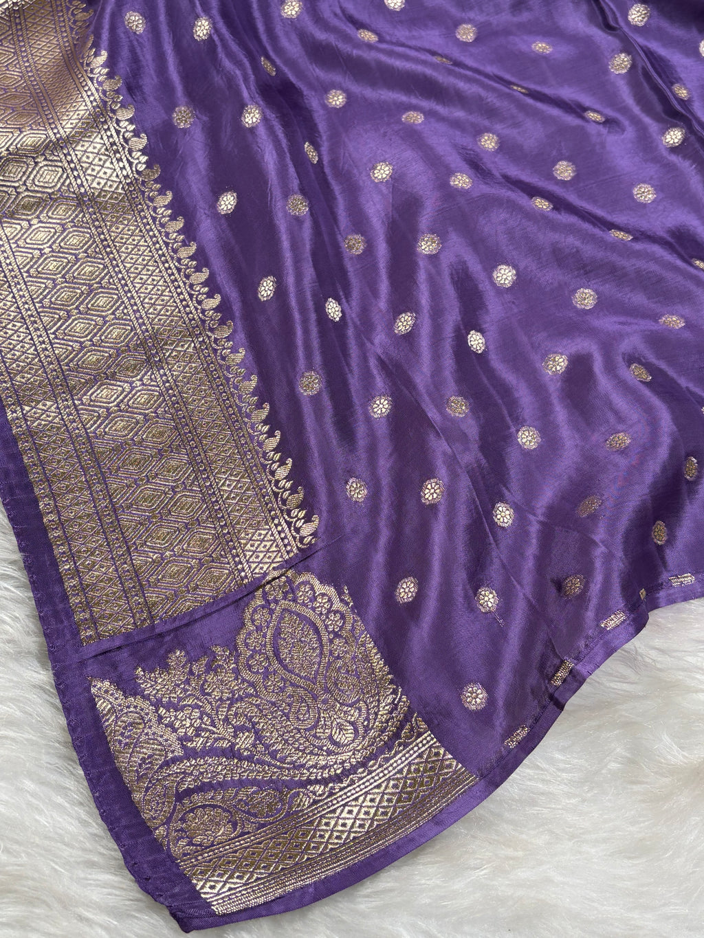 HO Crap Silk Alfi Banarasi Saree