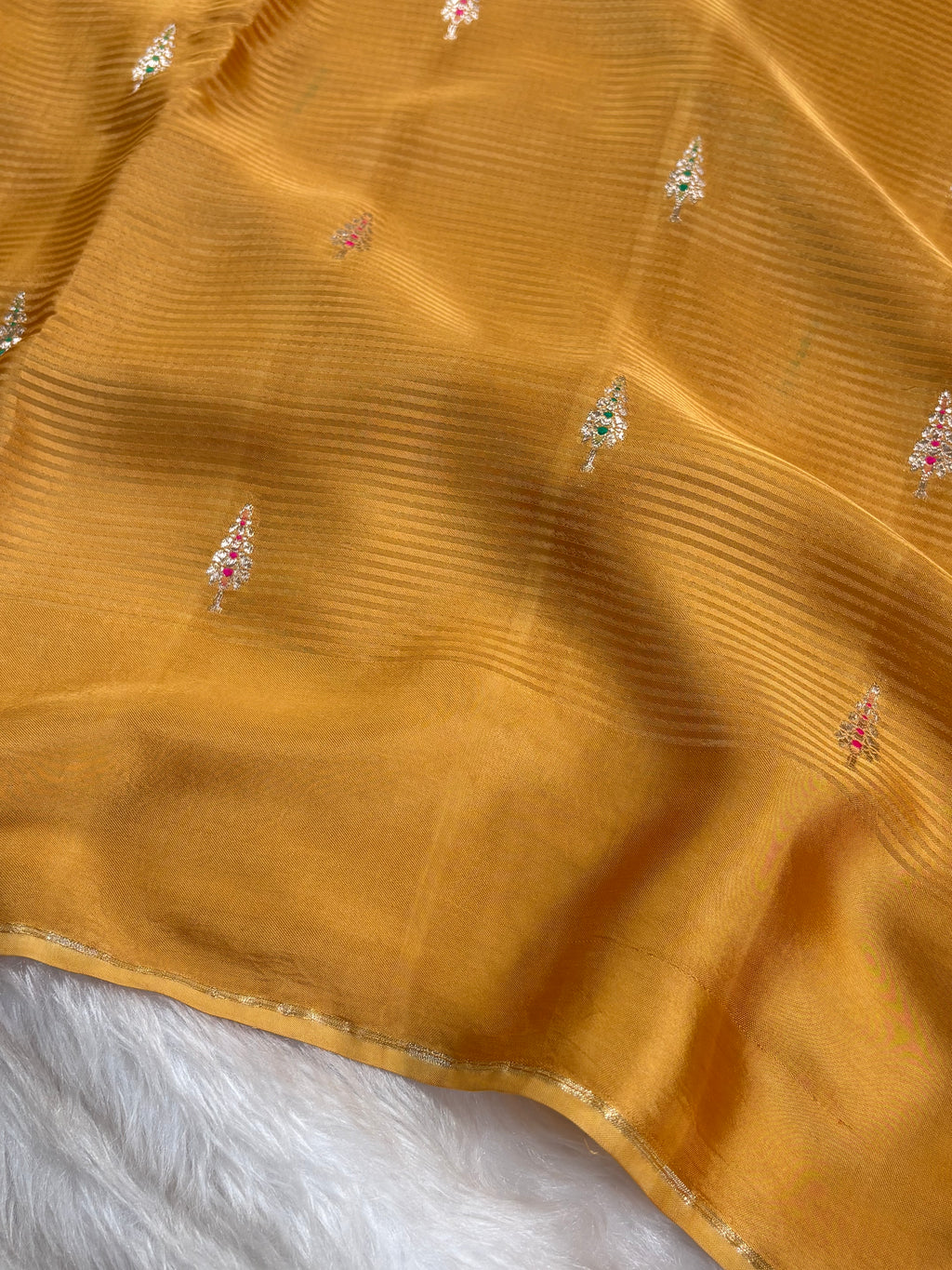 Crap Silk Mina Banarasi Saree