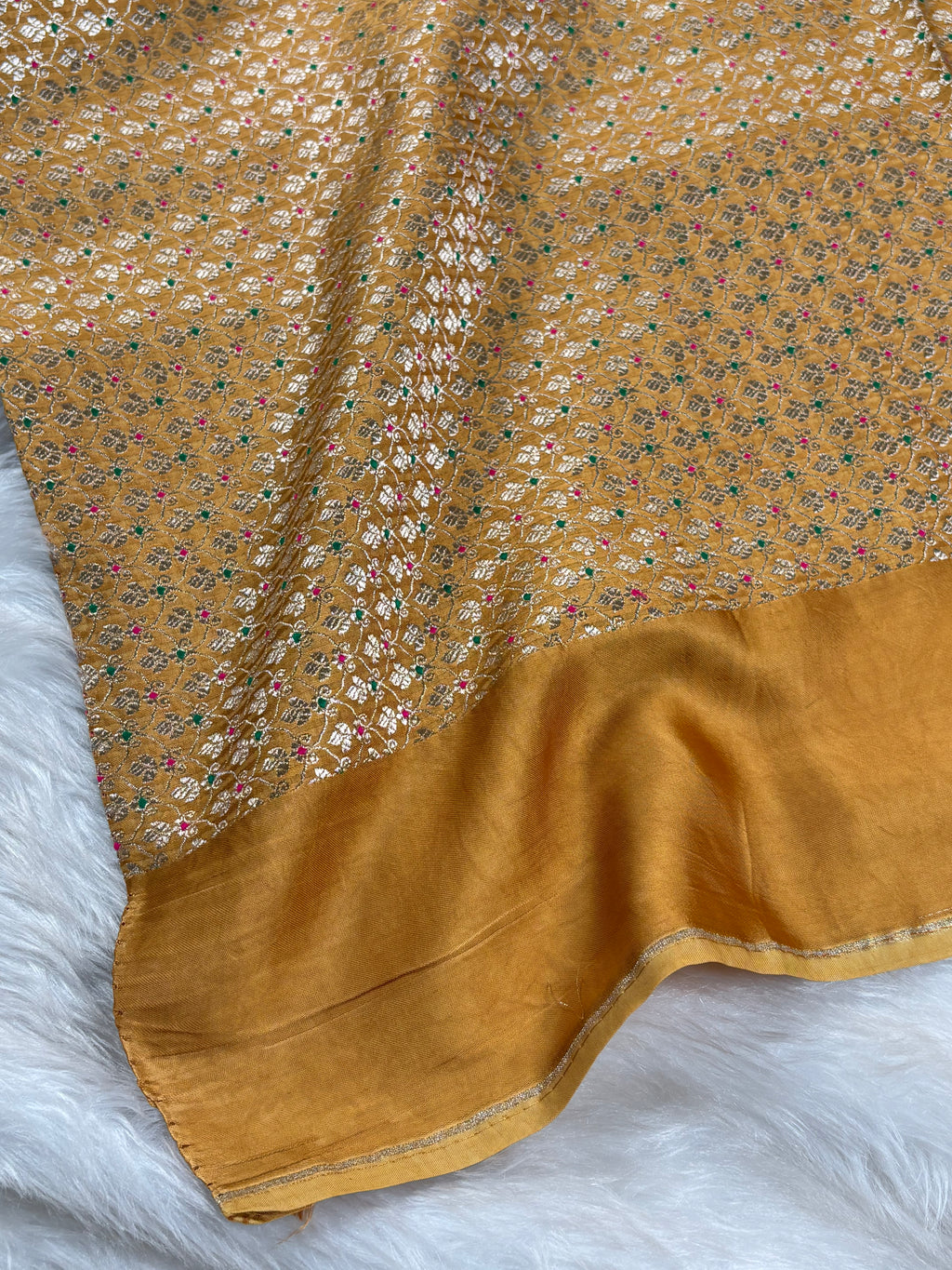 Crap Silk Mina Banarasi Saree