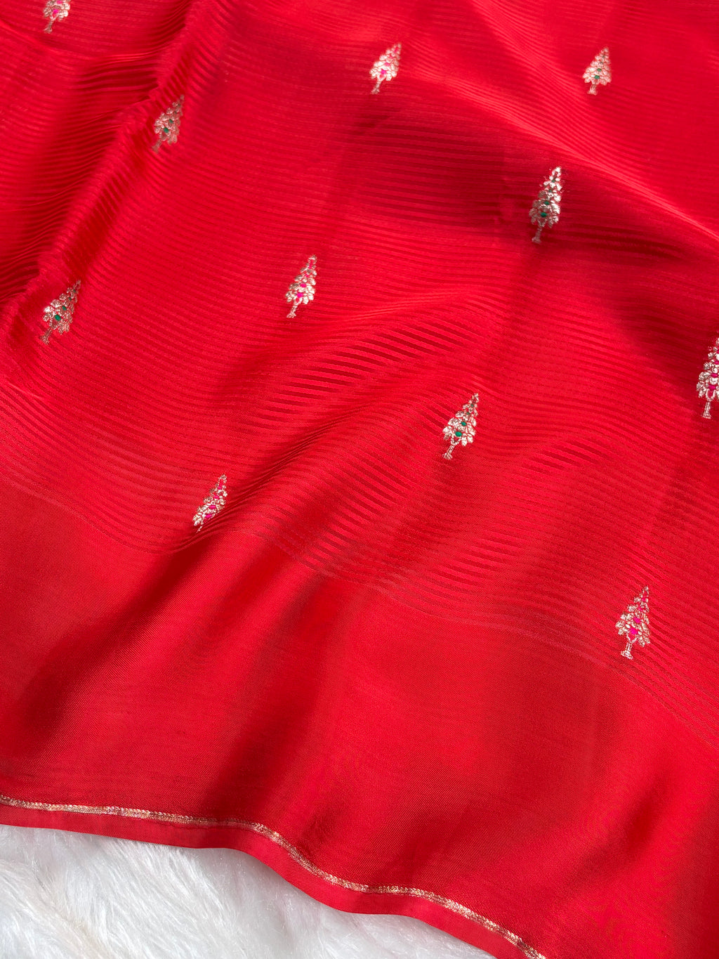 Crap Silk Mina Banarasi Saree