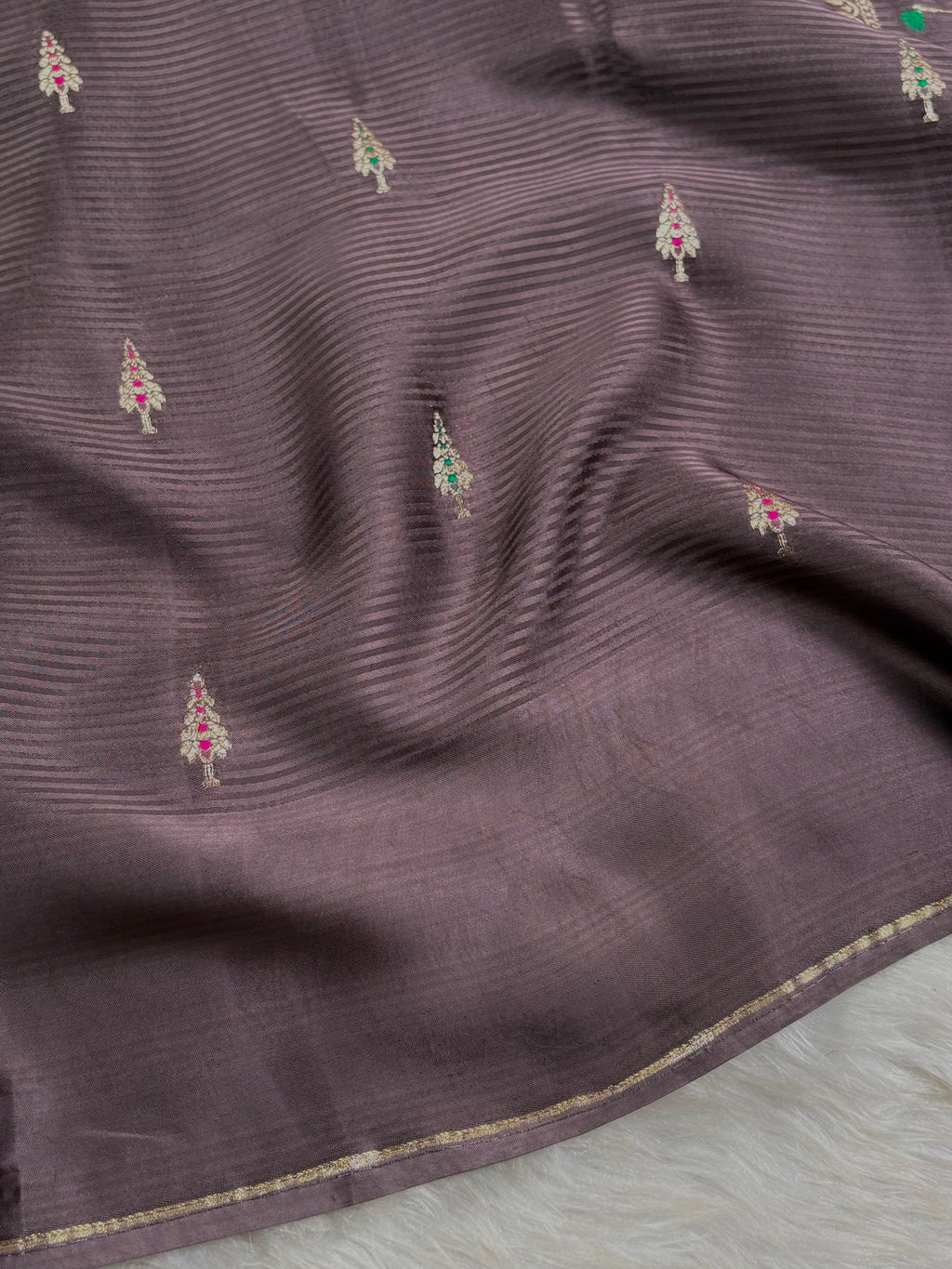 Crap Silk Mina Banarasi Saree