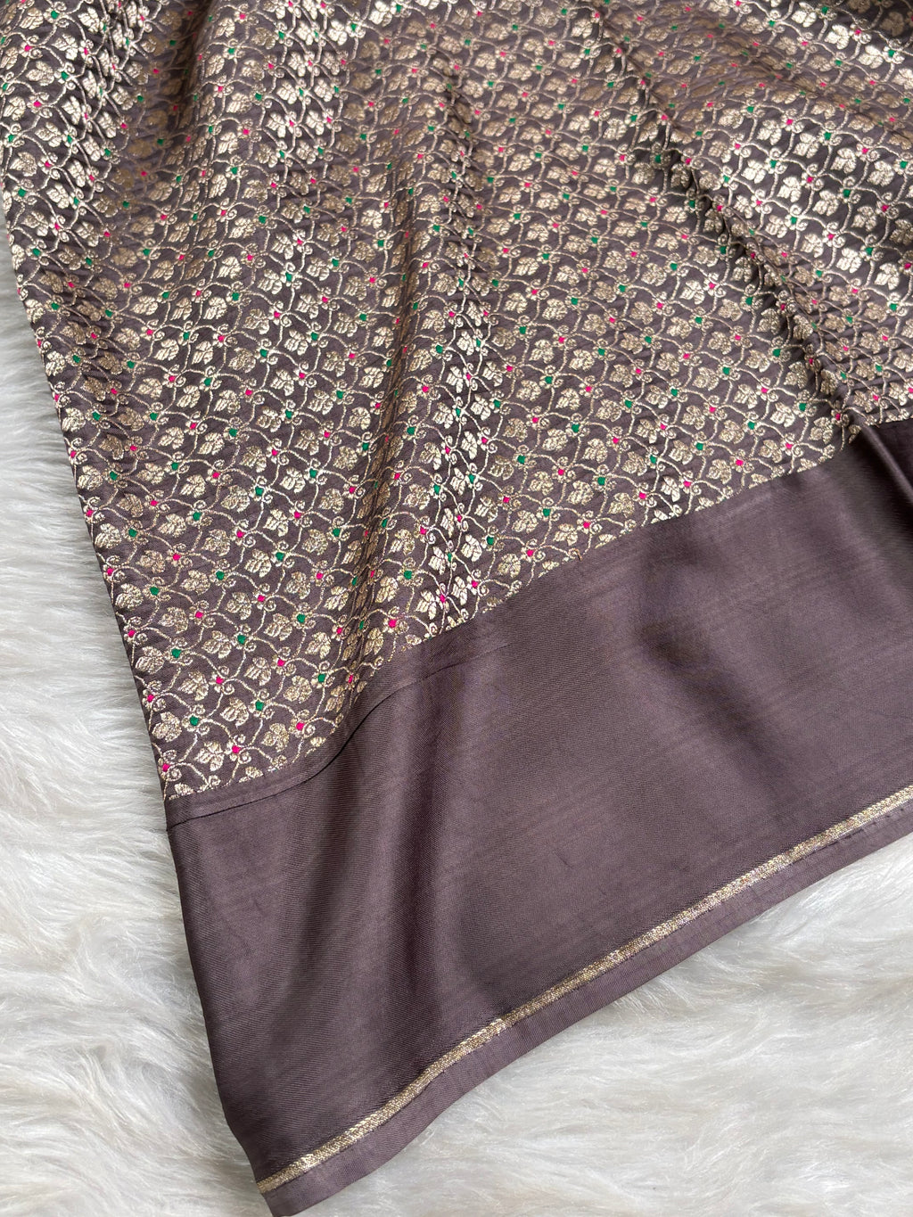 Crap Silk Mina Banarasi Saree