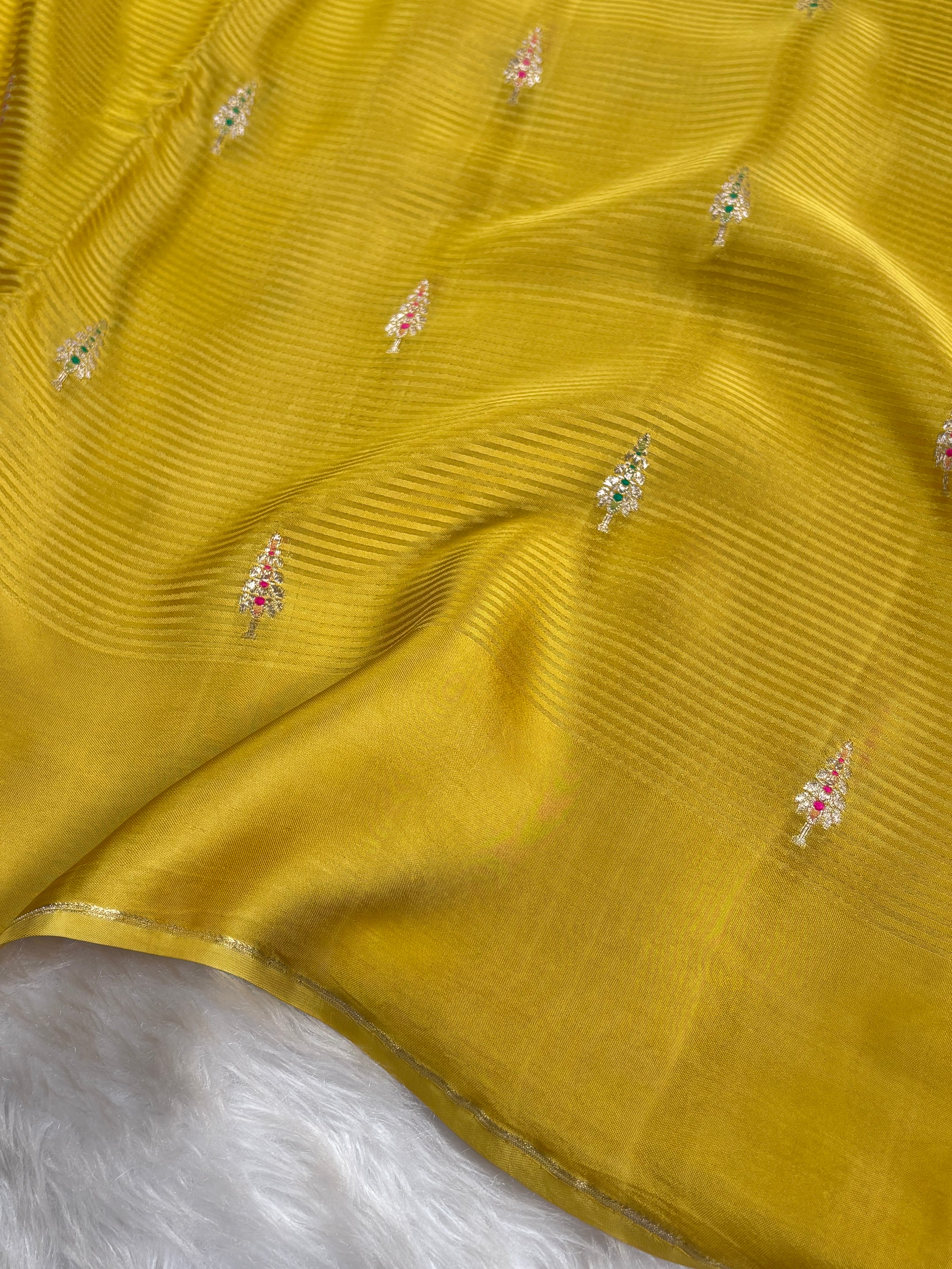 Crap Silk Mina Banarasi Saree
