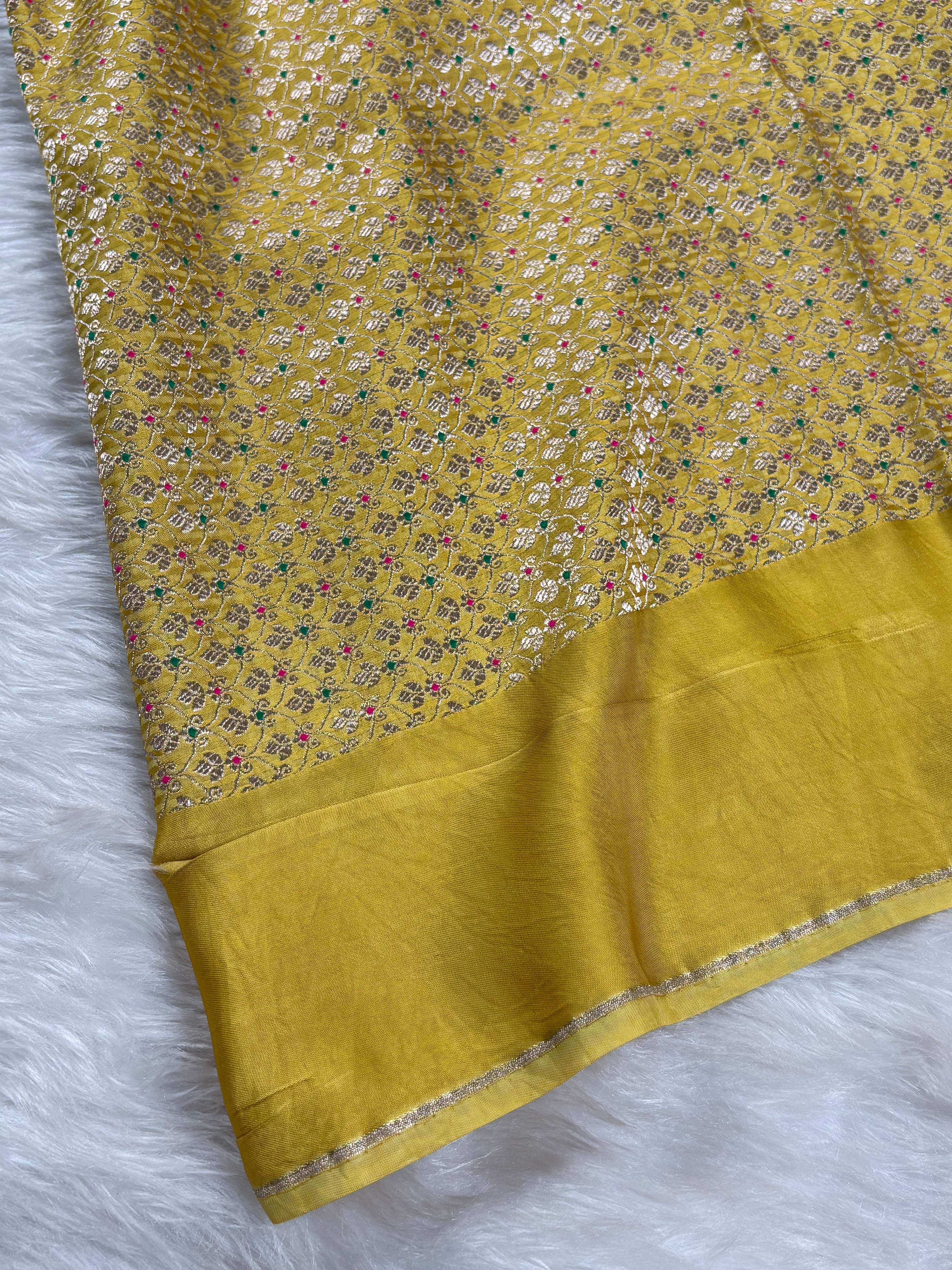 Crap Silk Mina Banarasi Saree