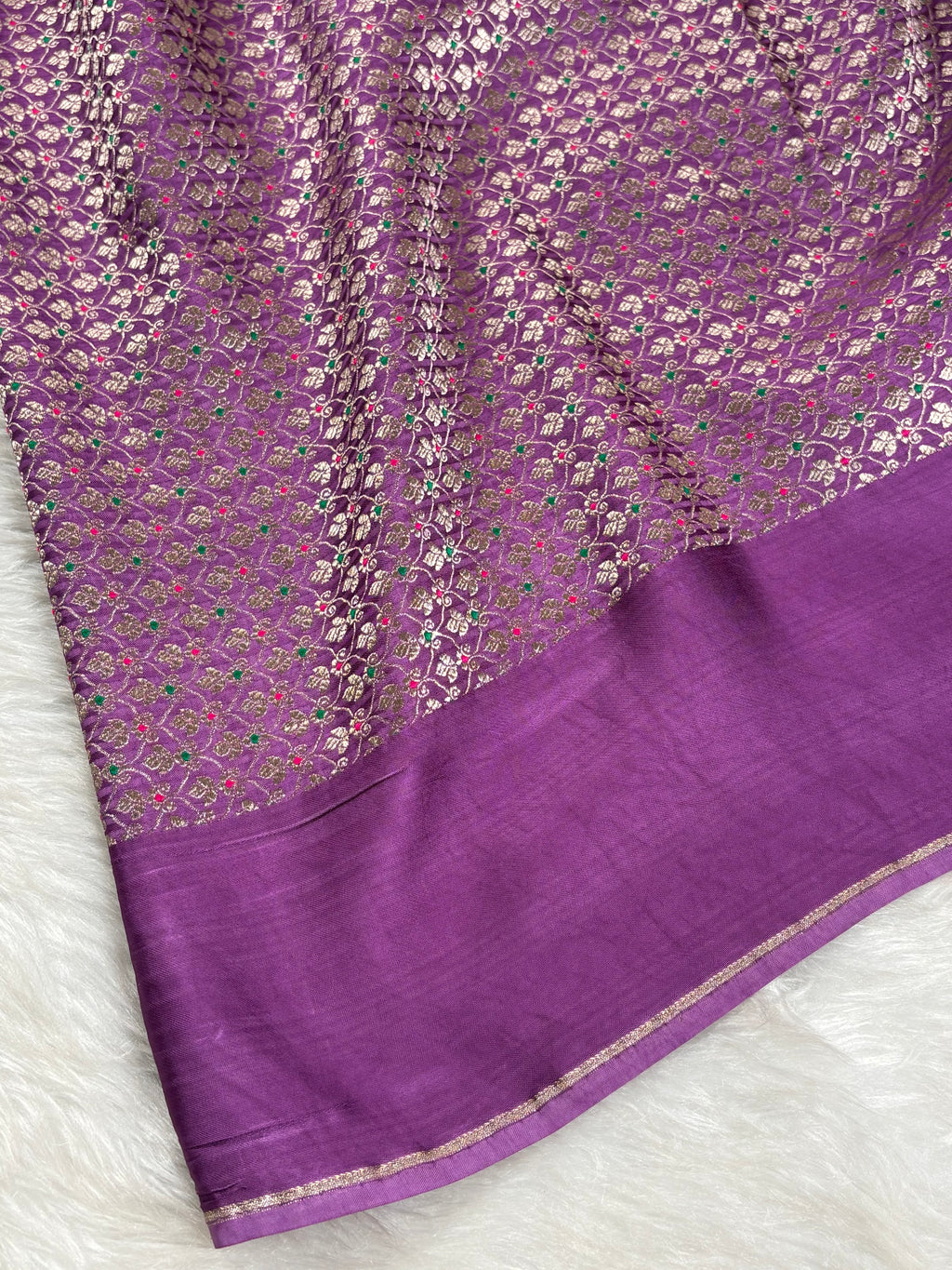 Crap Silk Mina Banarasi Saree