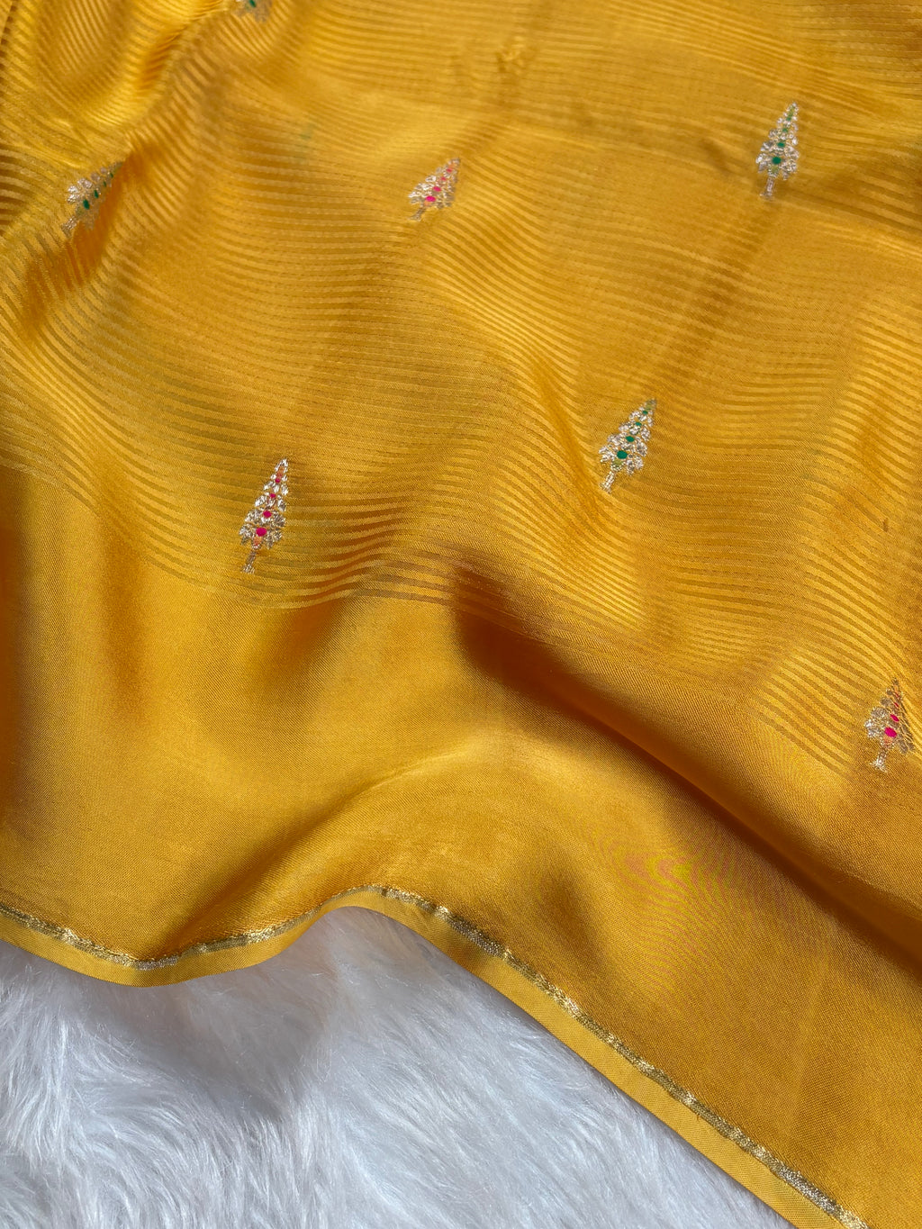 Crap Silk Mina Banarasi Saree