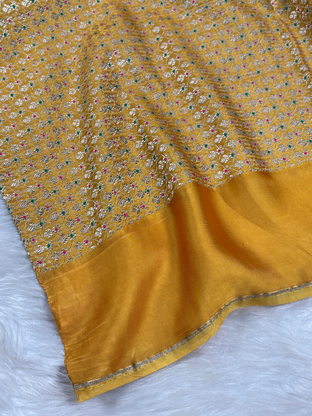 Crap Silk Mina Banarasi Saree
