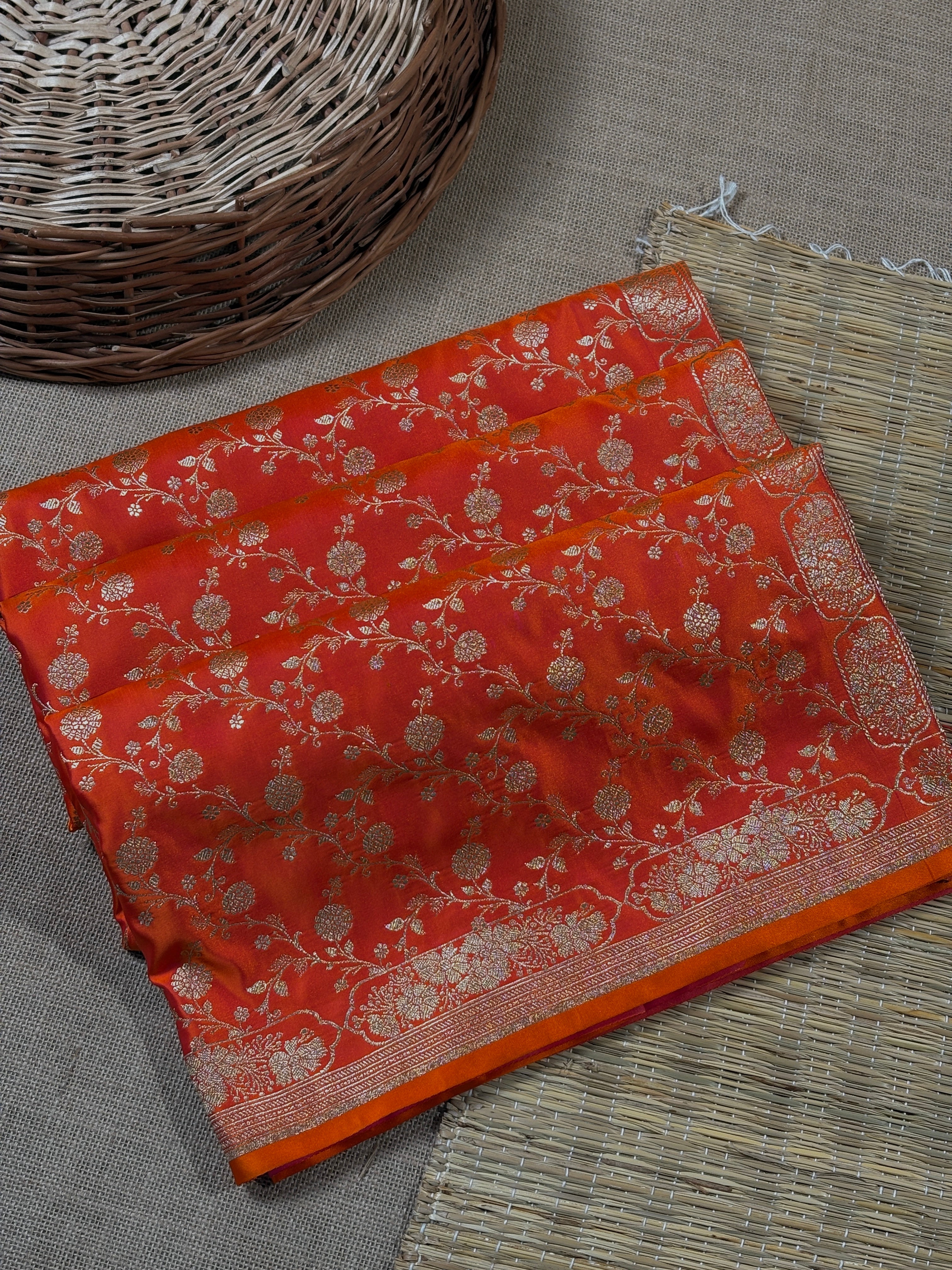 Mashru Katan Banarasi Saree