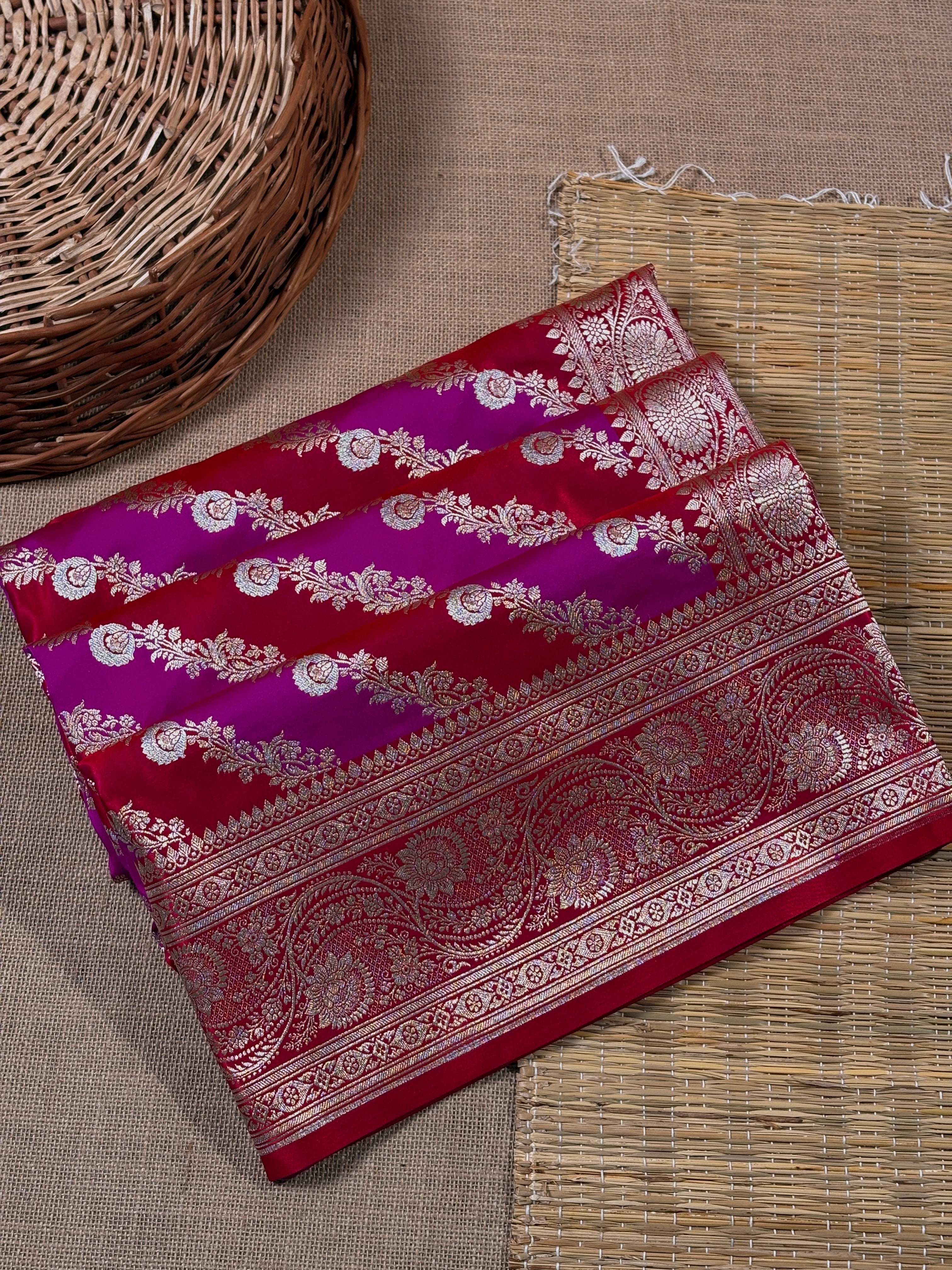 Premium Mashru Katan Banarasi Saree