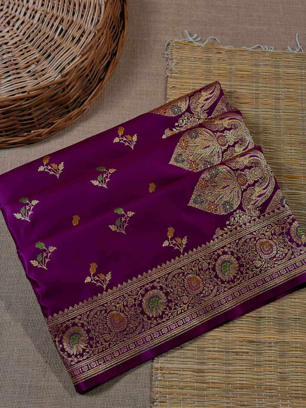 Premium Mashru Katan Banarasi Saree