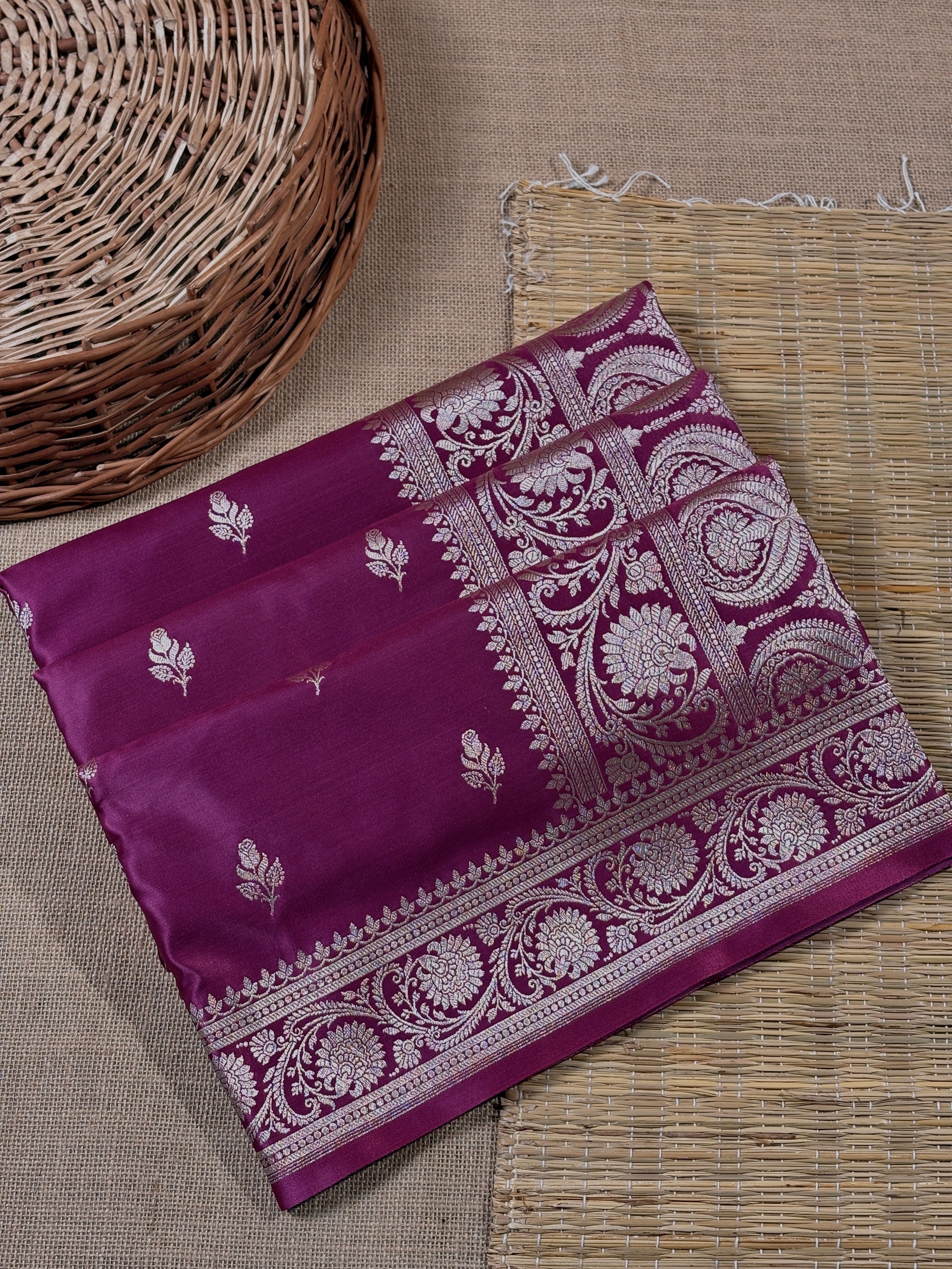 Premium Mashru Katan Banarasi Saree
